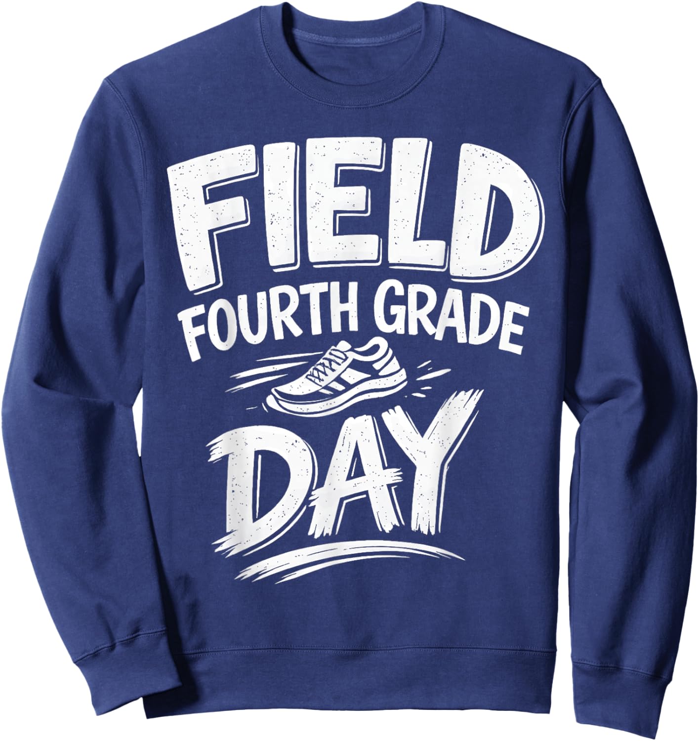 Field Day 2026 4th Fourth Grade School Teacher Purple Sweatshirt - Sweatshirt | Navy