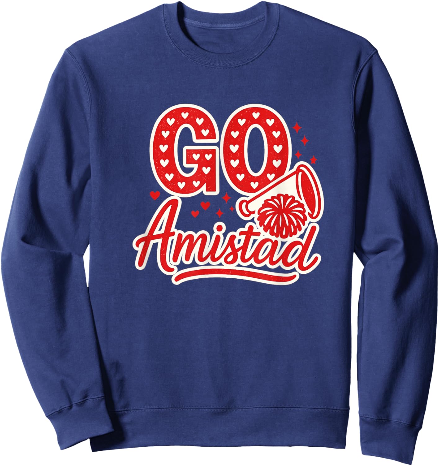 Amistad House of Friendship, Teachers Students School Sweatshirt - Sweatshirt | Navy