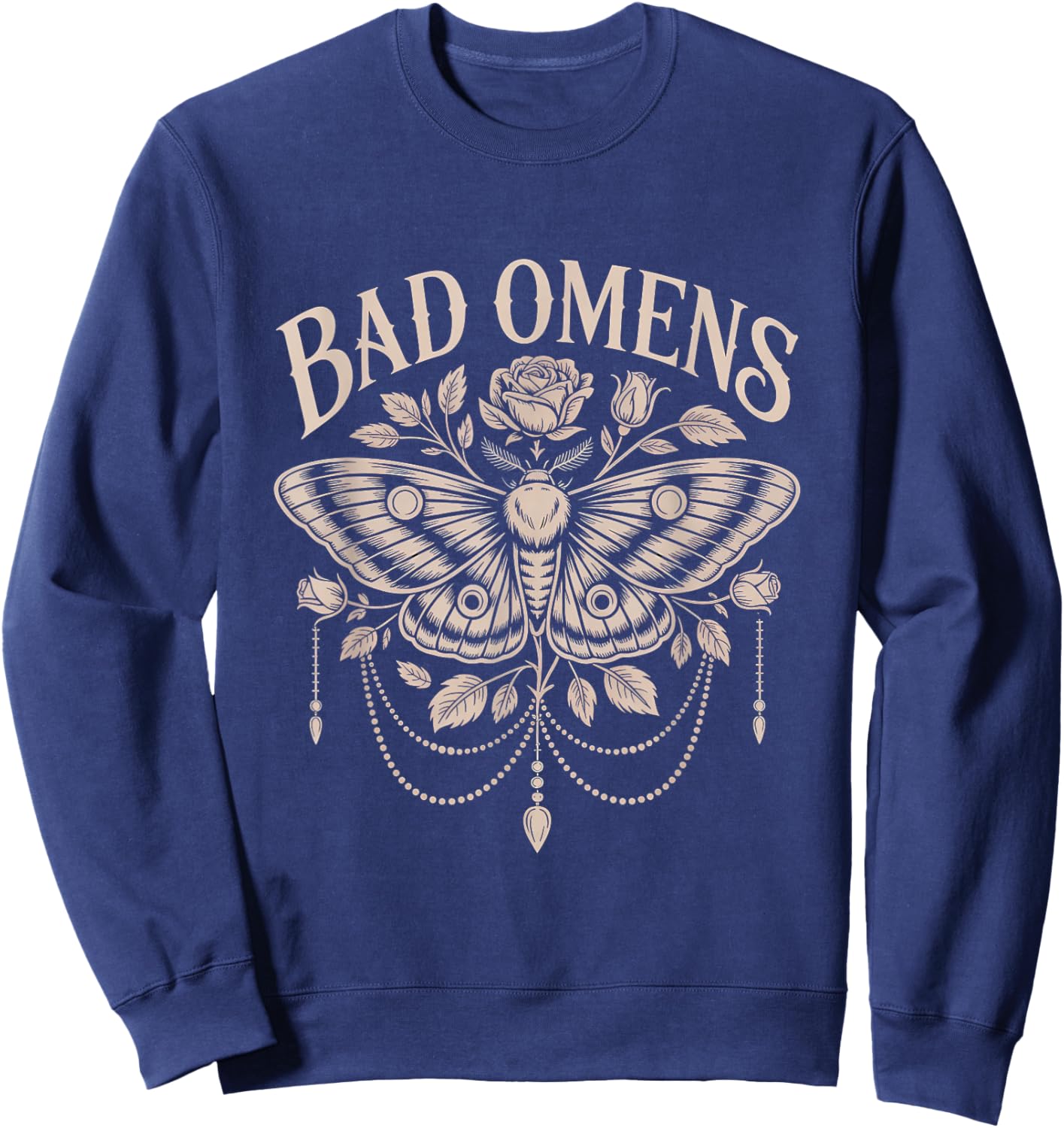 Bad Omens Moth Myth Superstitions Women Men Kids Sweatshirt - Sweatshirt | Navy