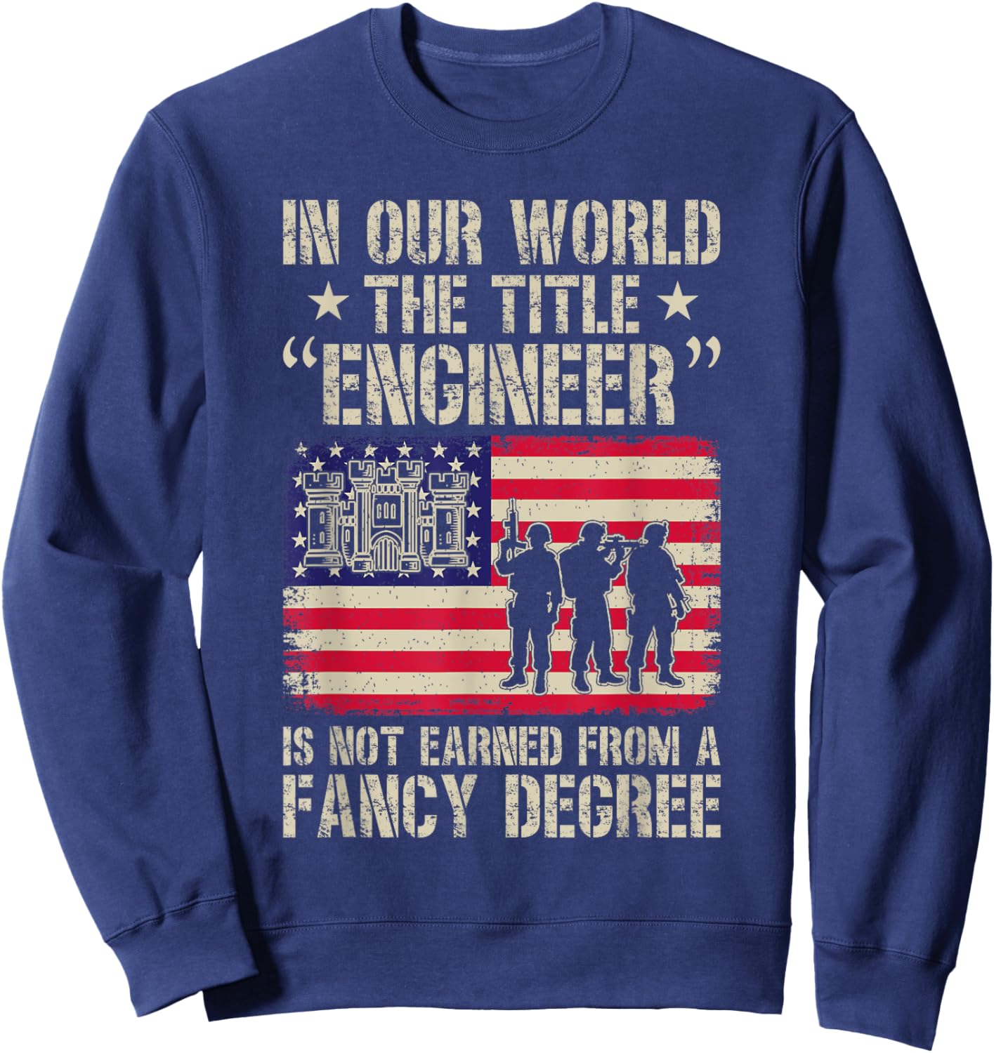 Combat Engineer Sapper Saps Sweatshirt - Sweatshirt | Navy