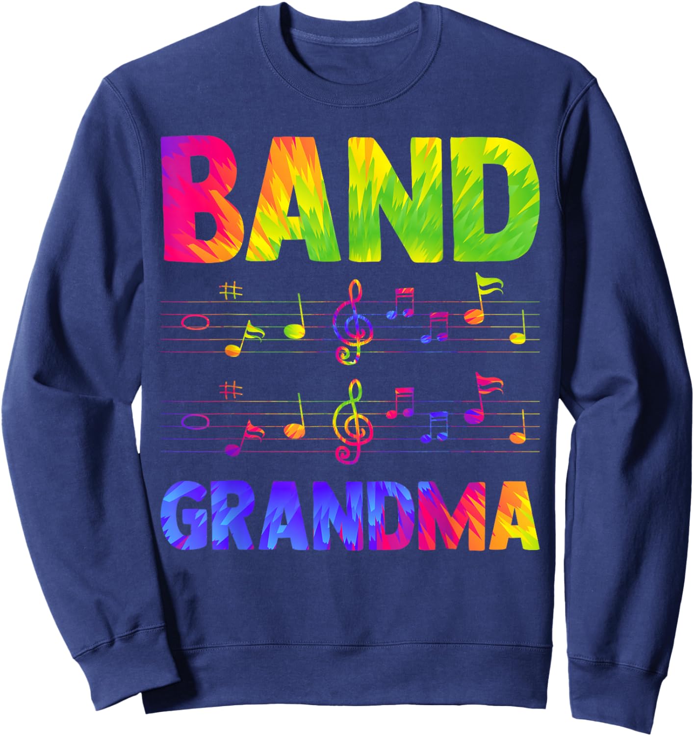 Band Grandma Marching Band Grandma Marching Band Grandmother Sweatshirt - Sweatshirt | Navy