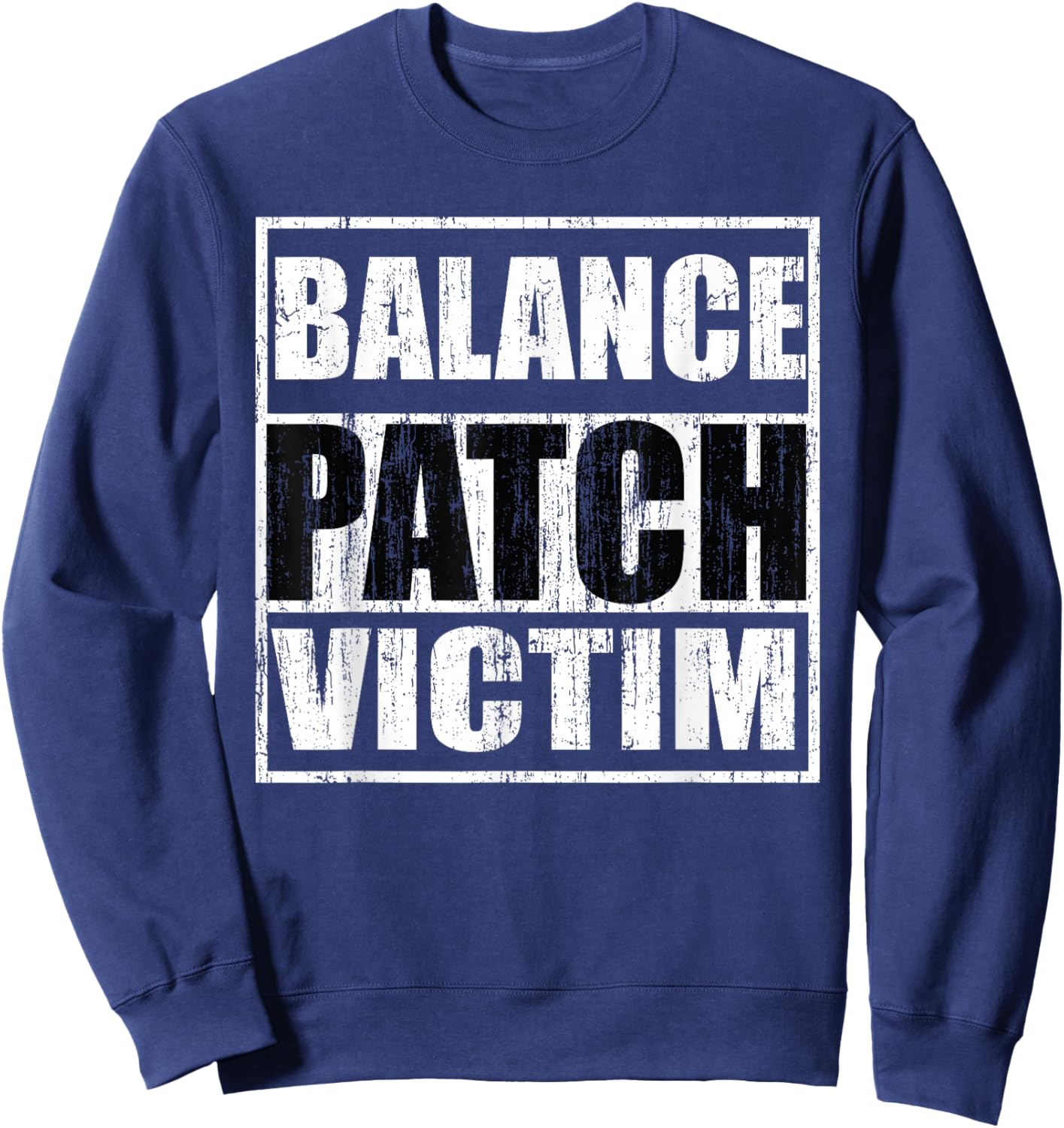 Balance Patch Victim Vintage Sweatshirt - Sweatshirt | Navy
