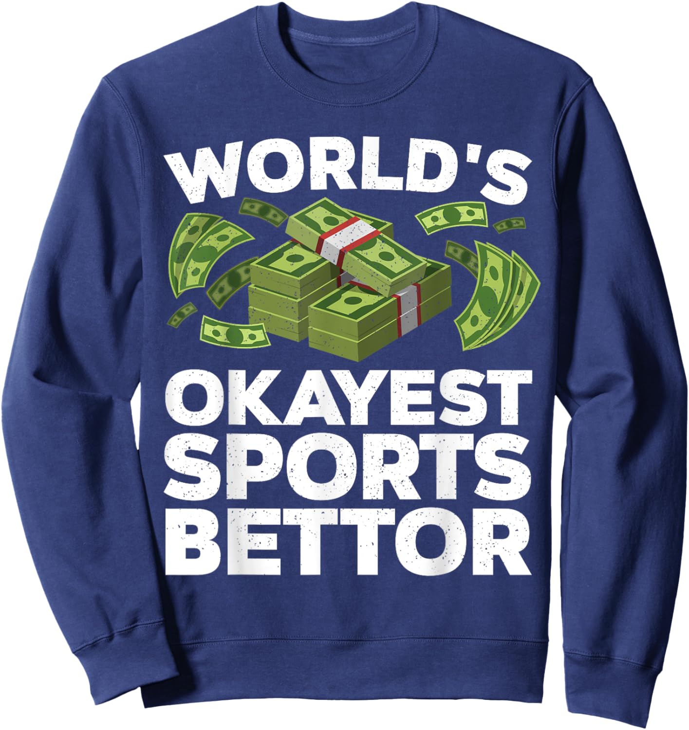 Funny Sports Betting Design Women Sports Gambler Sweatshirt - Sweatshirt | Navy