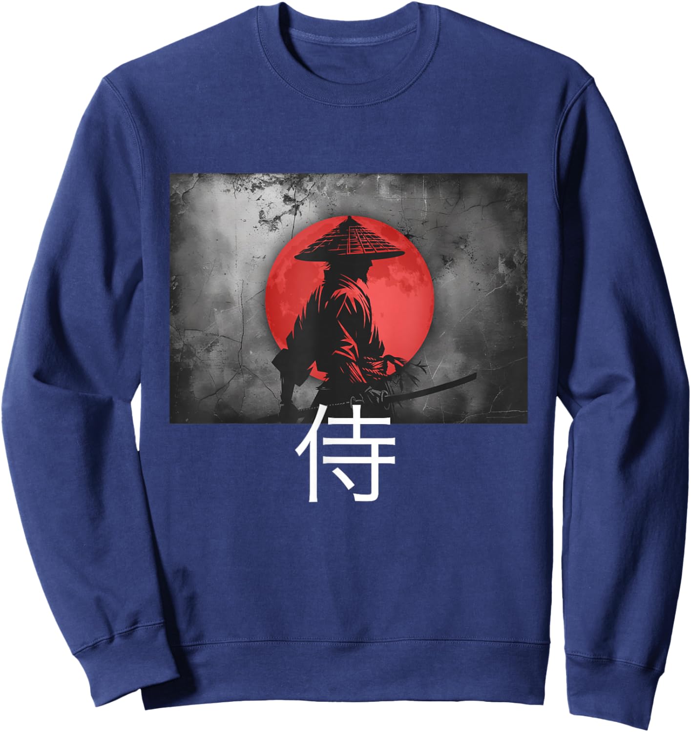 Japanese Samurai Warrior Sweatshirt - Sweatshirt | Navy