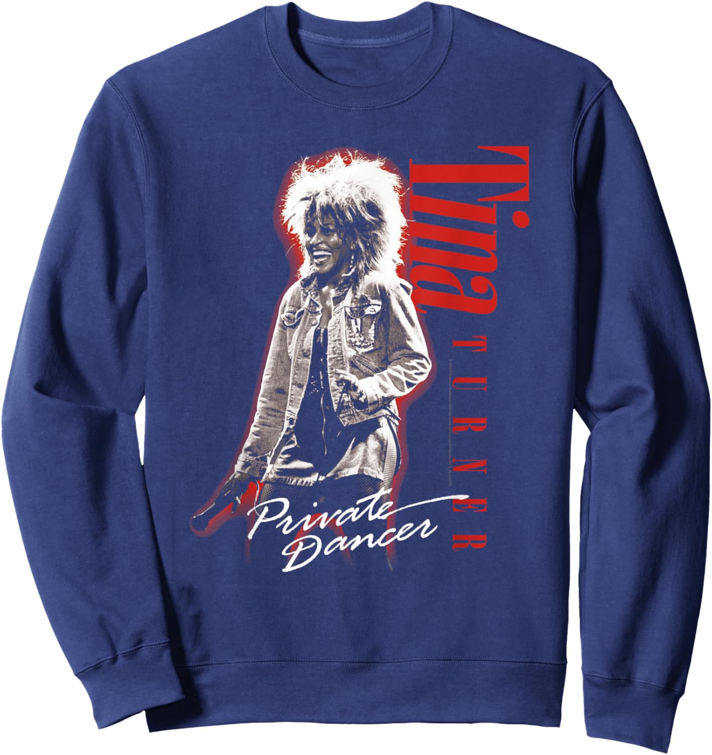 Tina Turner Private Dancer Red Glow Sweatshirt - Sweatshirt | Navy