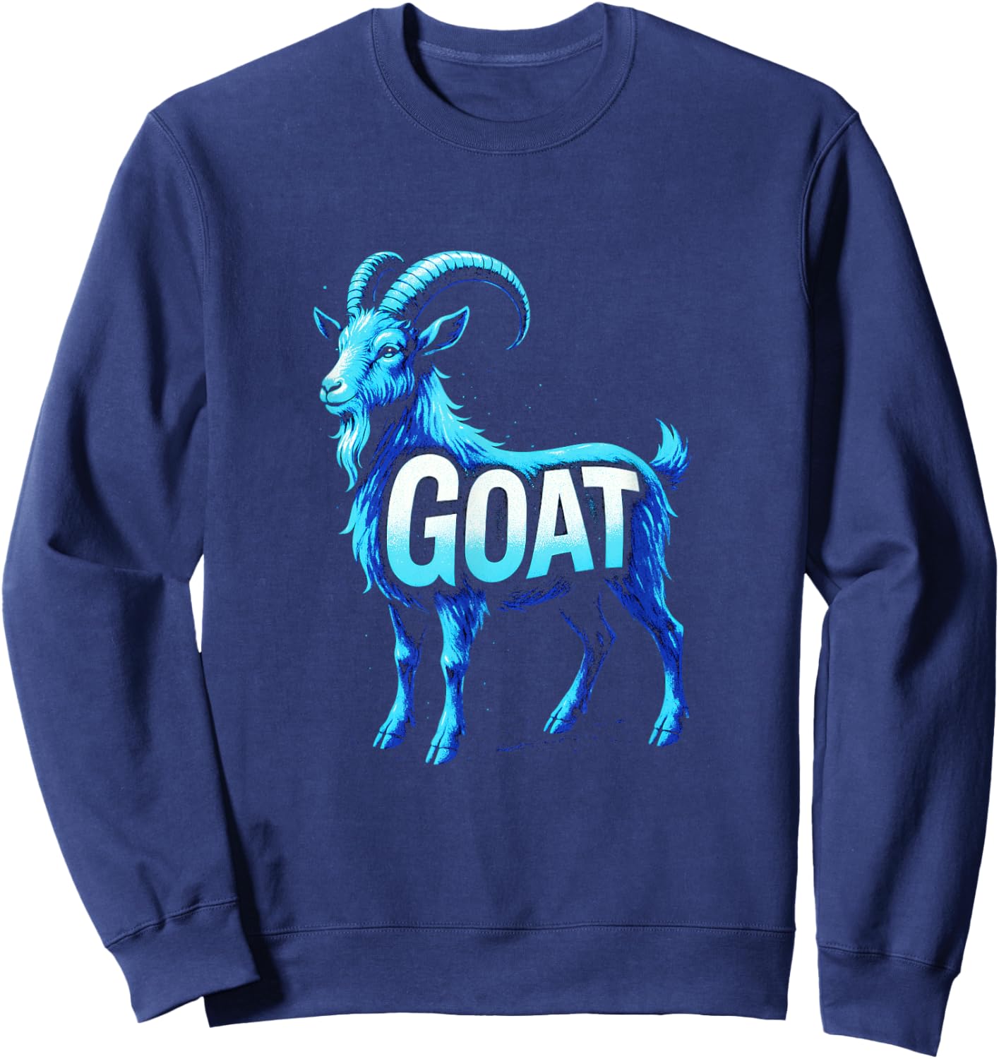 Goat - Animal Art for Goat Enthusiasts Sweatshirt - Sweatshirt | Navy