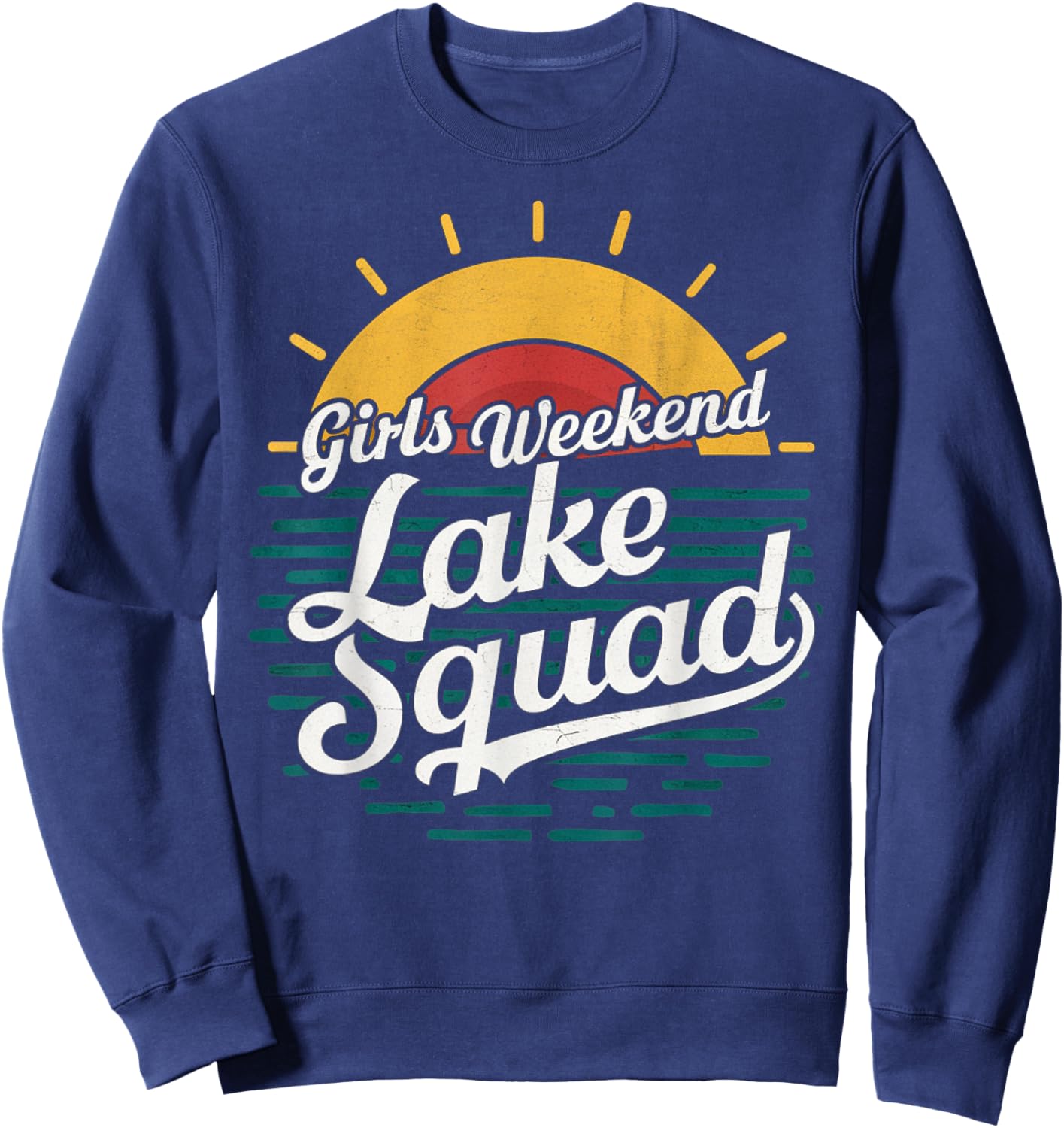 Retro Girls Weekend Girls Trip Mother Daughter Lake Squad Sweatshirt - Sweatshirt | Navy