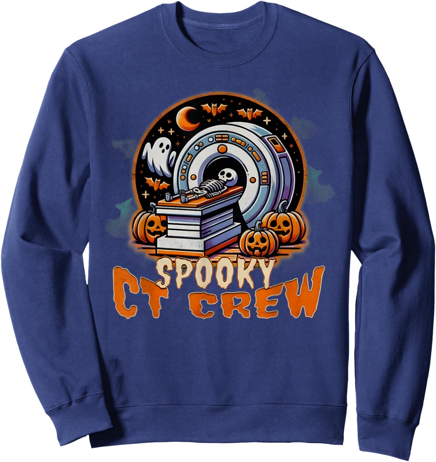 Halloween CT Tech CT Technologist Halloween Rad Tech T Sweatshirt - Sweatshirt | Navy