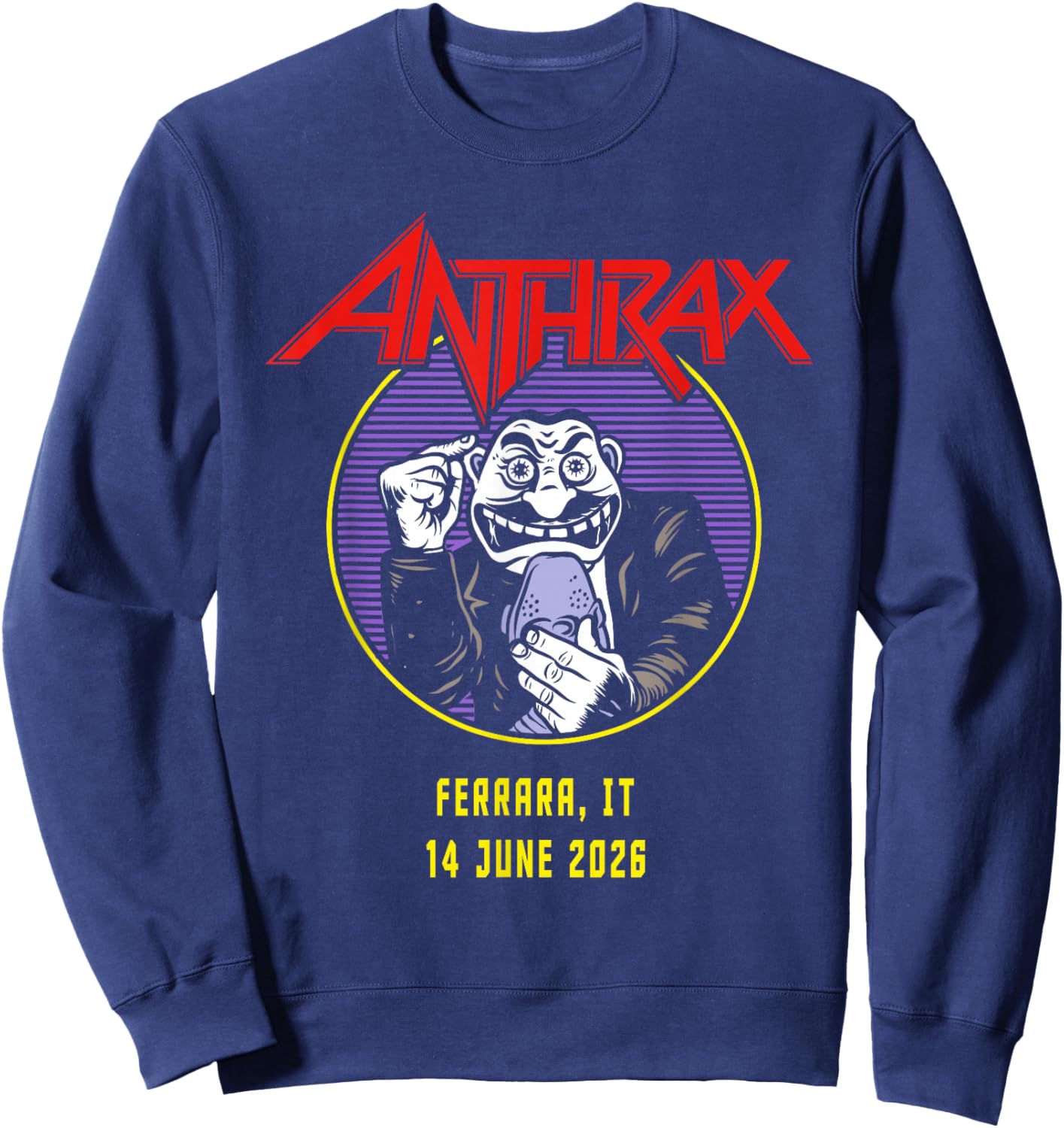 Anthrax World Tour 2026 Ferrara Sweatshirt - Sweatshirt | Navy