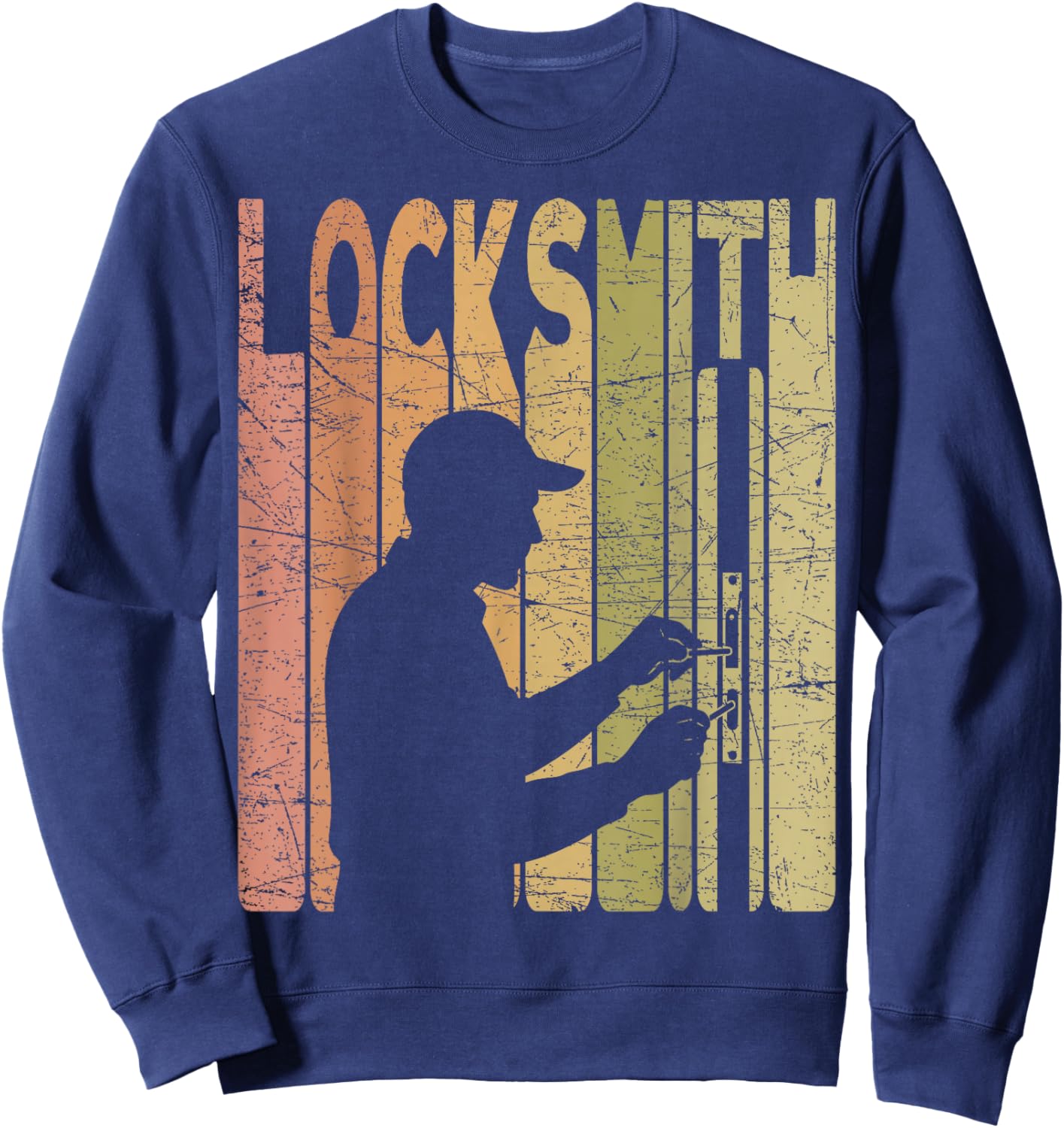 Locksmith Vintage Lock Picking Retro Sweatshirt - Sweatshirt | Navy