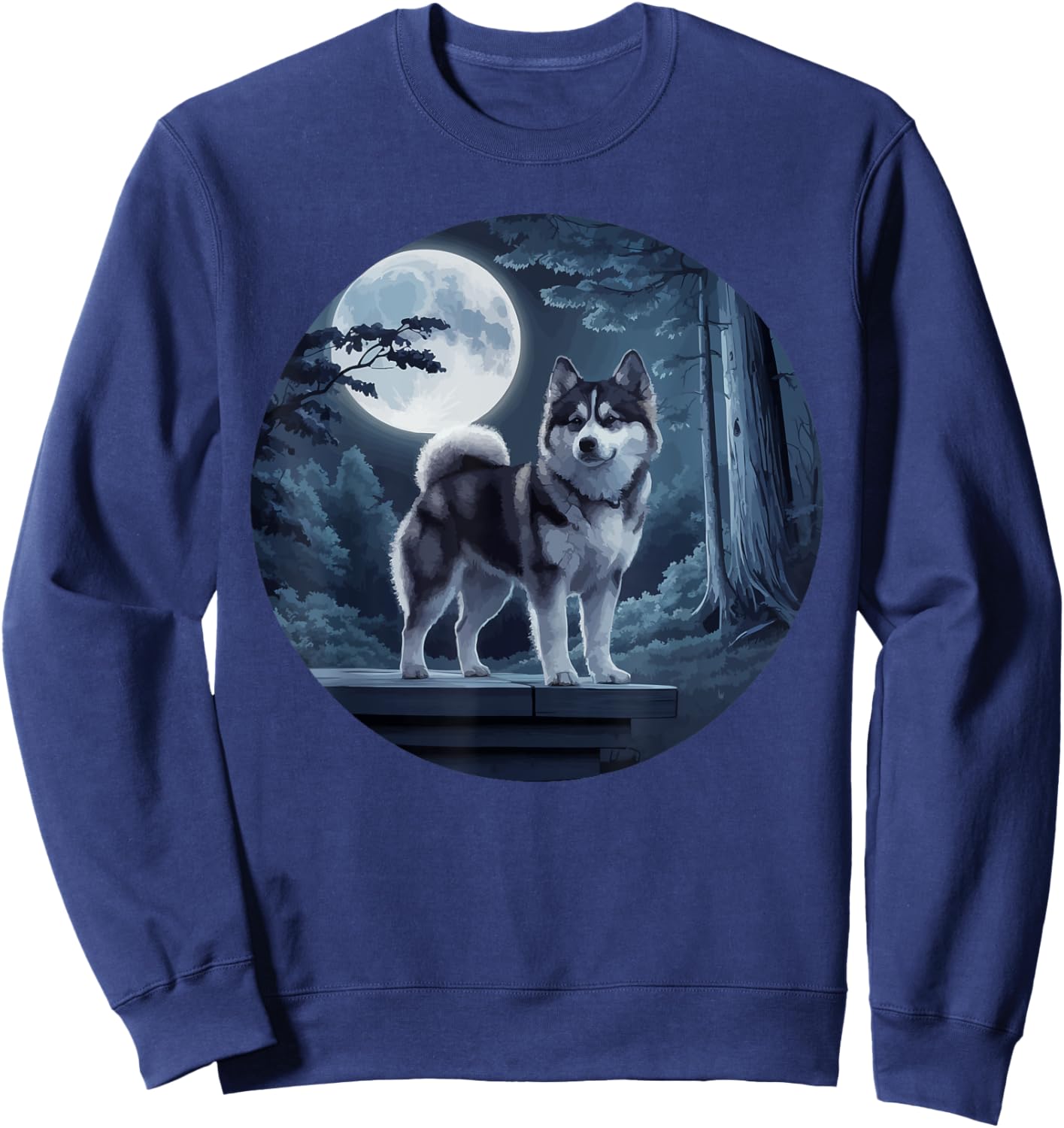 Pomsky Owner Dog Lover Puppy Pomeranian Siberian Husky Women Sweatshirt - Sweatshirt | Navy