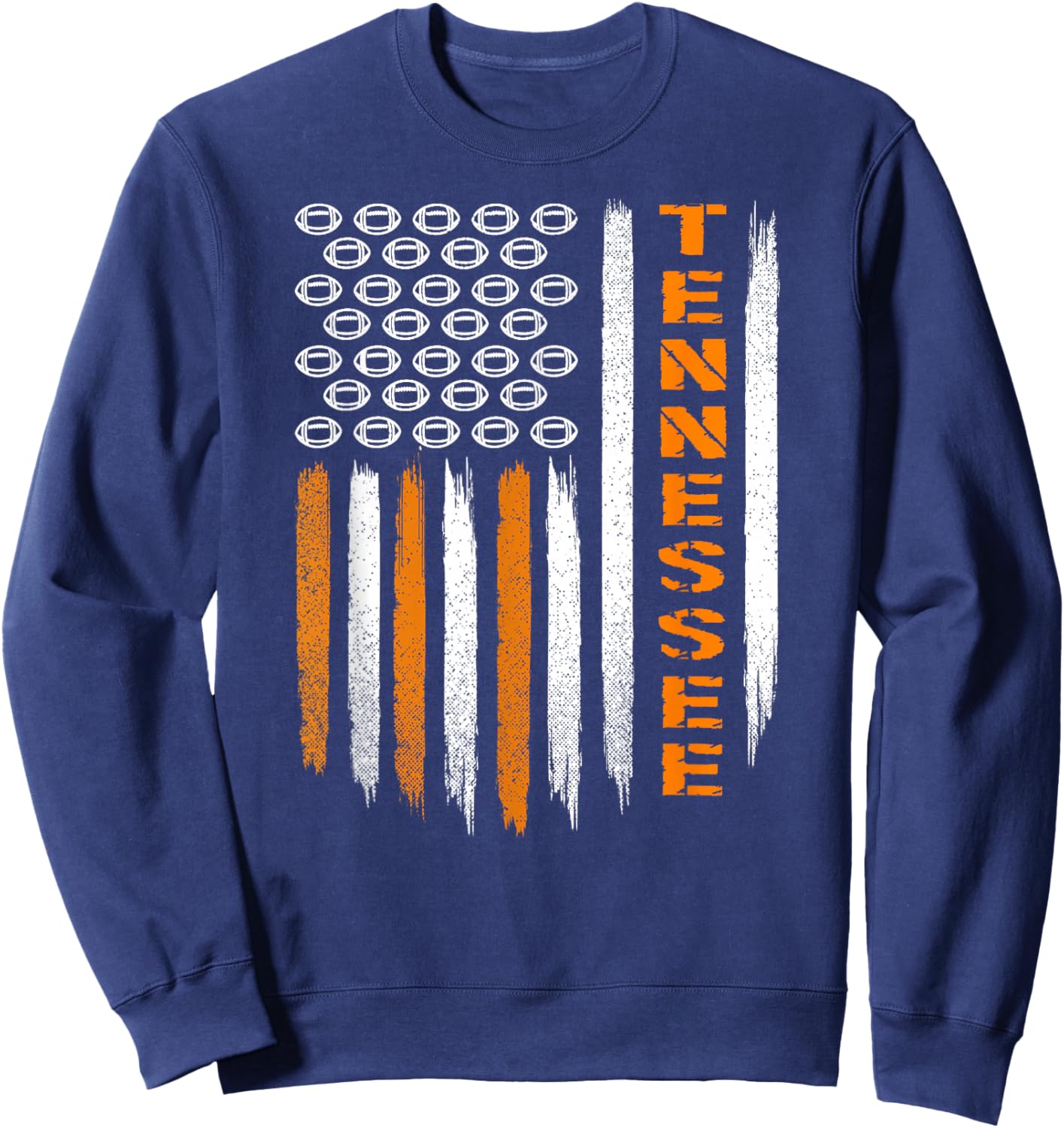 Tennessee USA Flag Design Women Sisters Daughters Sweatshirt - Sweatshirt | Navy