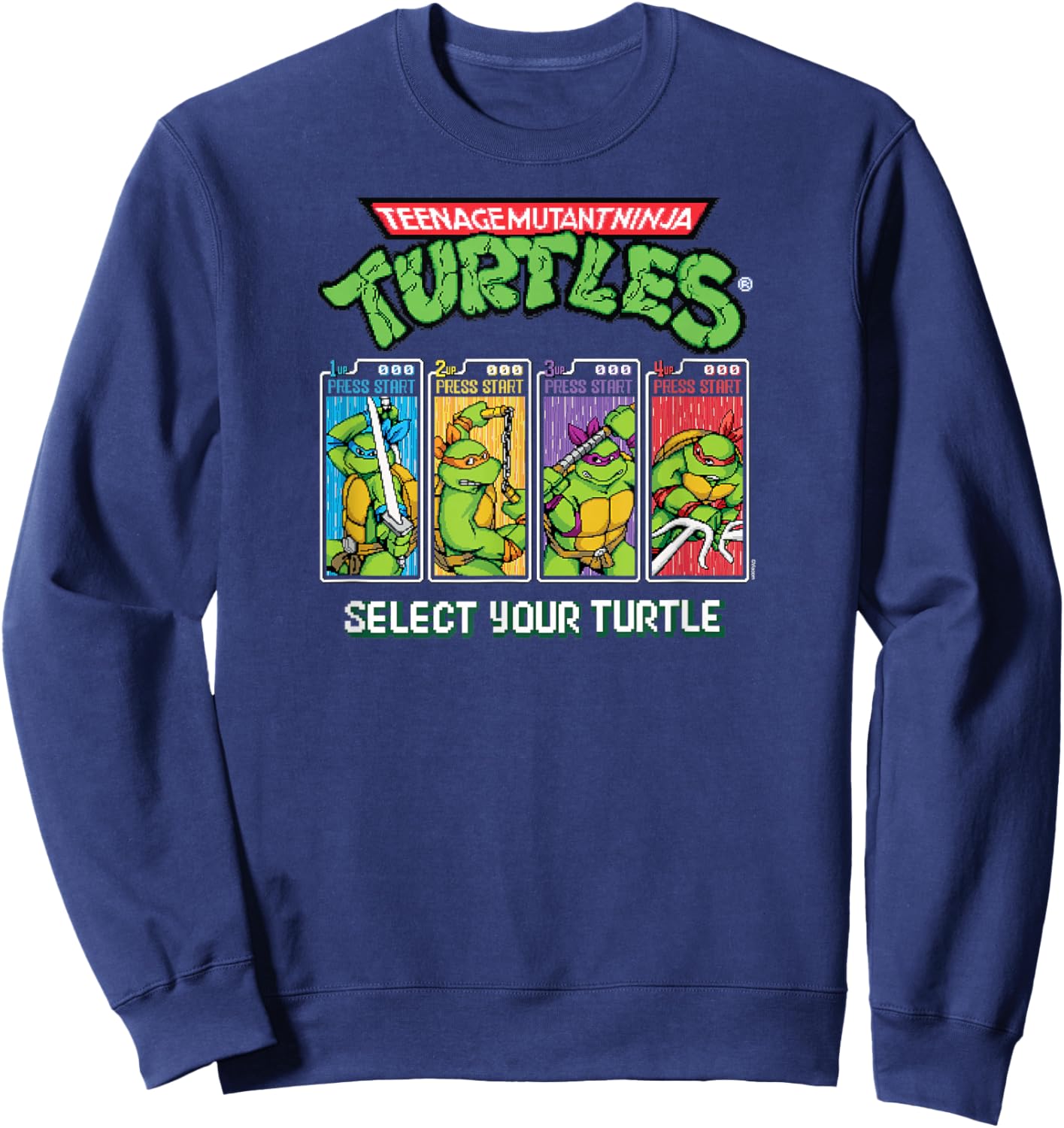 Teenage Mutant Ninja Turtles - Select Your Turtle Video Game Sweatshirt - Sweatshirt | Navy