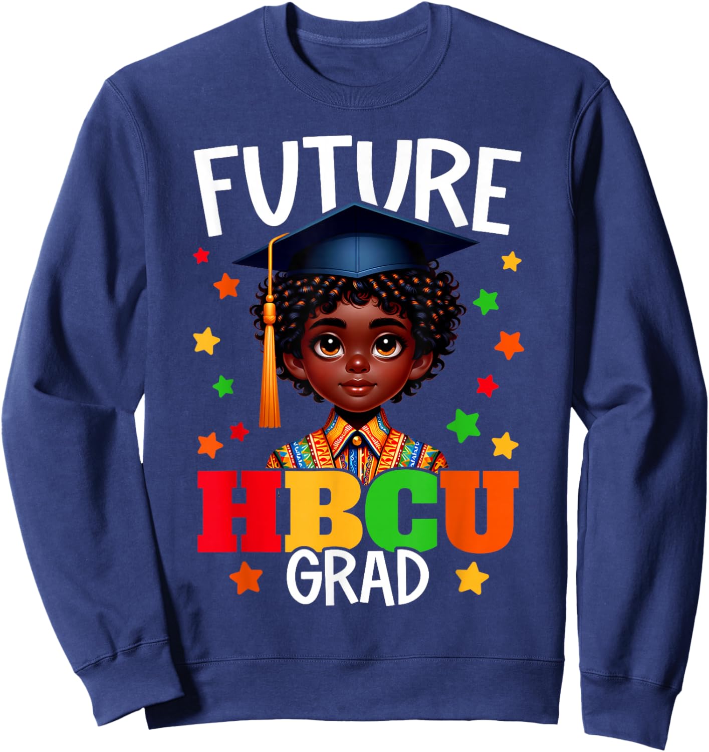 Future HBCU Grad Historically Black Colleges University Boy Sweatshirt - Sweatshirt | Navy
