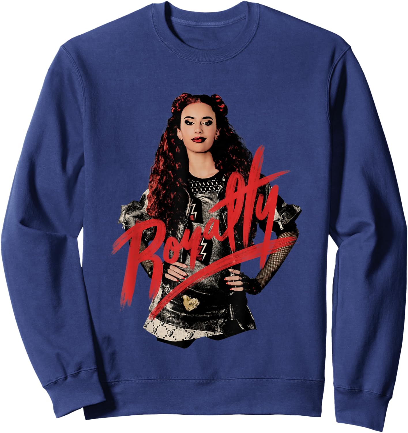 Disney Descendants: The Rise of Red Royalty Sassy Pose Logo Sweatshirt - Sweatshirt | Navy