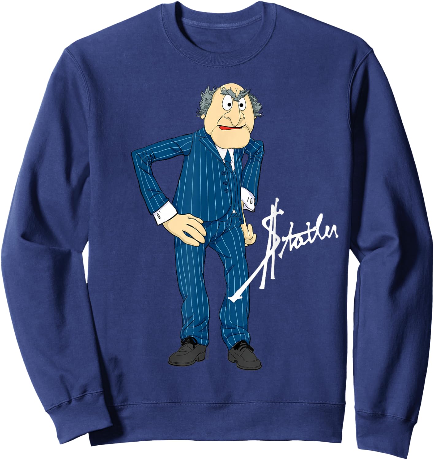 Disney The Muppets Statler Big Pose Sweatshirt - Sweatshirt | Navy