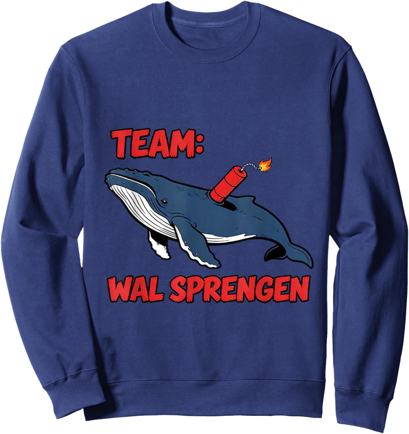 Buckelwal Timmy Hope - Team: Wal Sprengen Sweatshirt - Sweatshirt | Navy