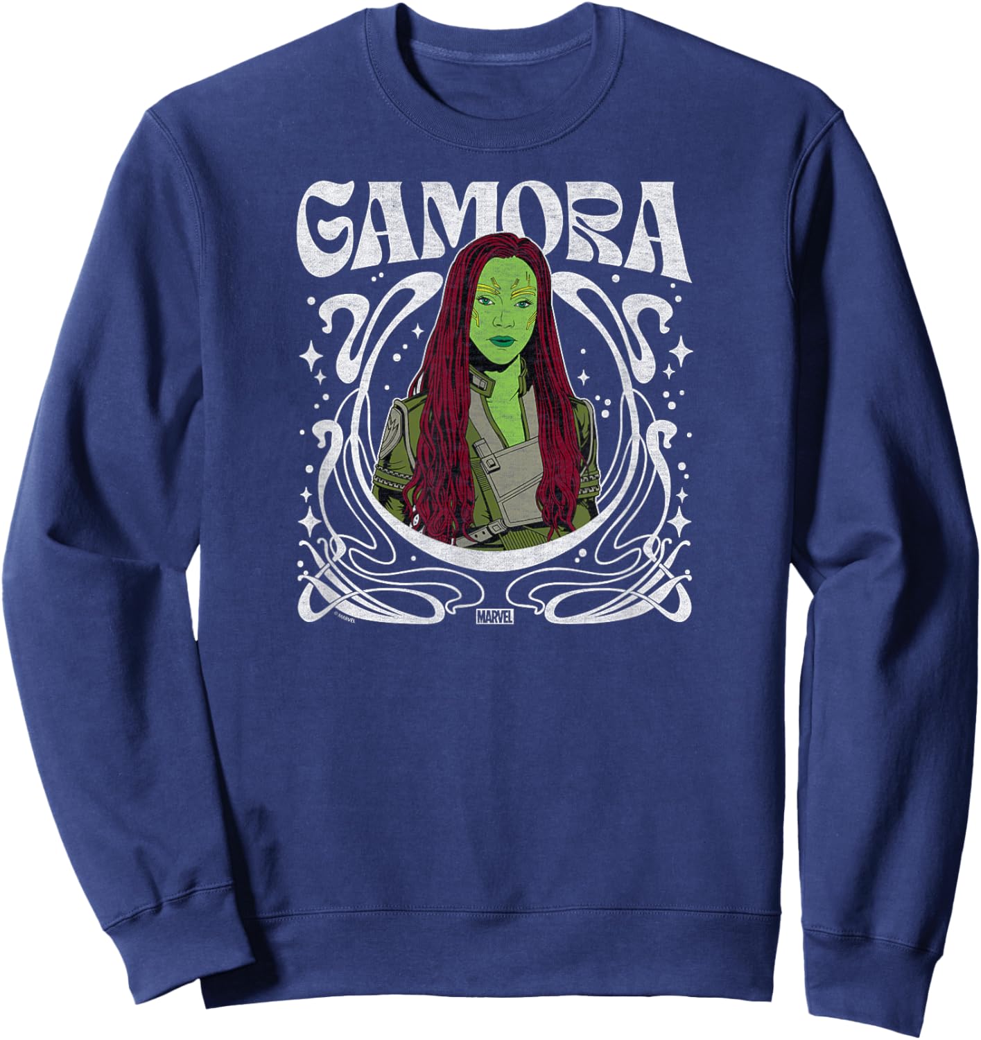 Guardians of The Galaxy - Gamora Art Nouveau Sweatshirt - Sweatshirt | Navy