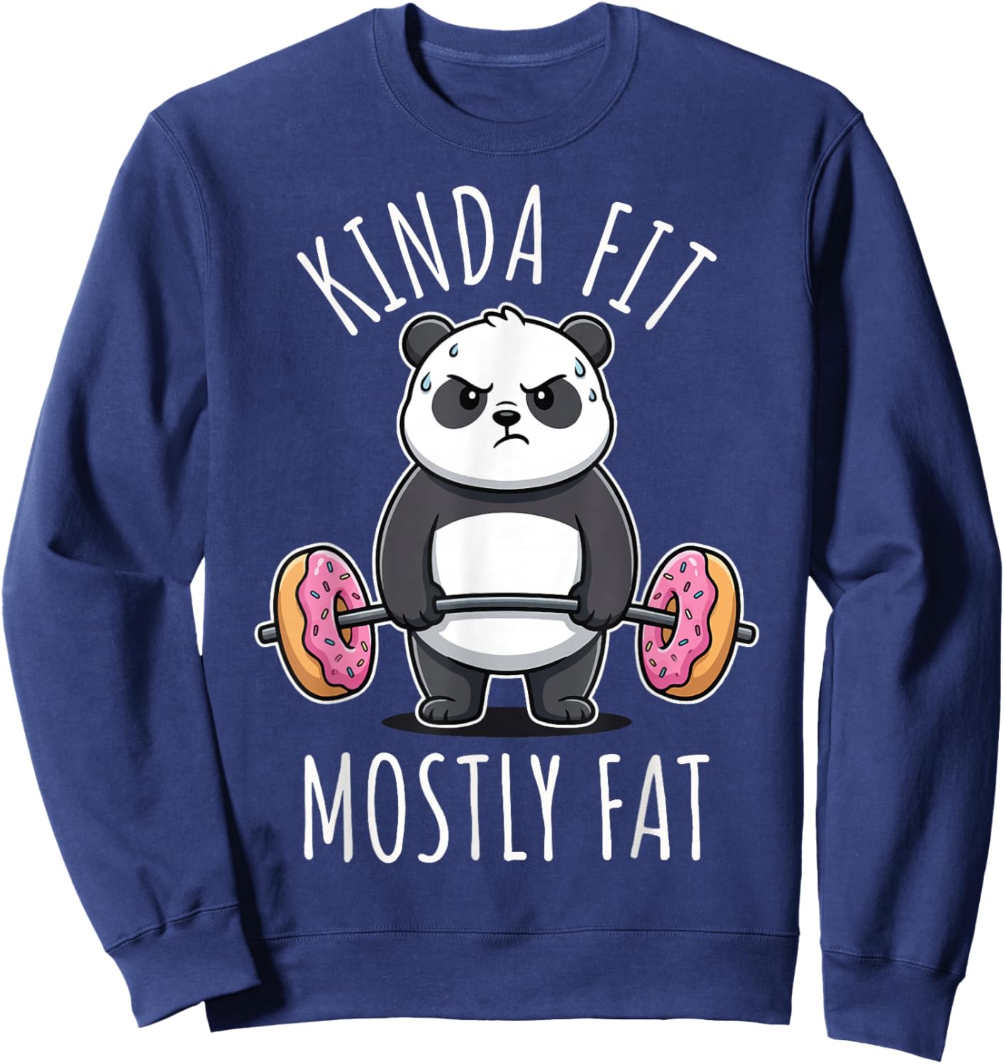 Kinda Fit Mostly Fat Sweatshirt - Sweatshirt | Navy
