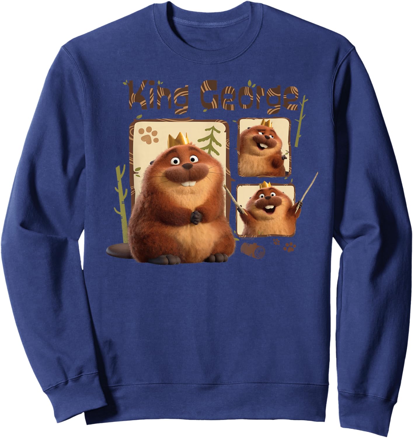Disney and Pixar's Hoppers King George King of The Beavers Sweatshirt - Sweatshirt | Navy