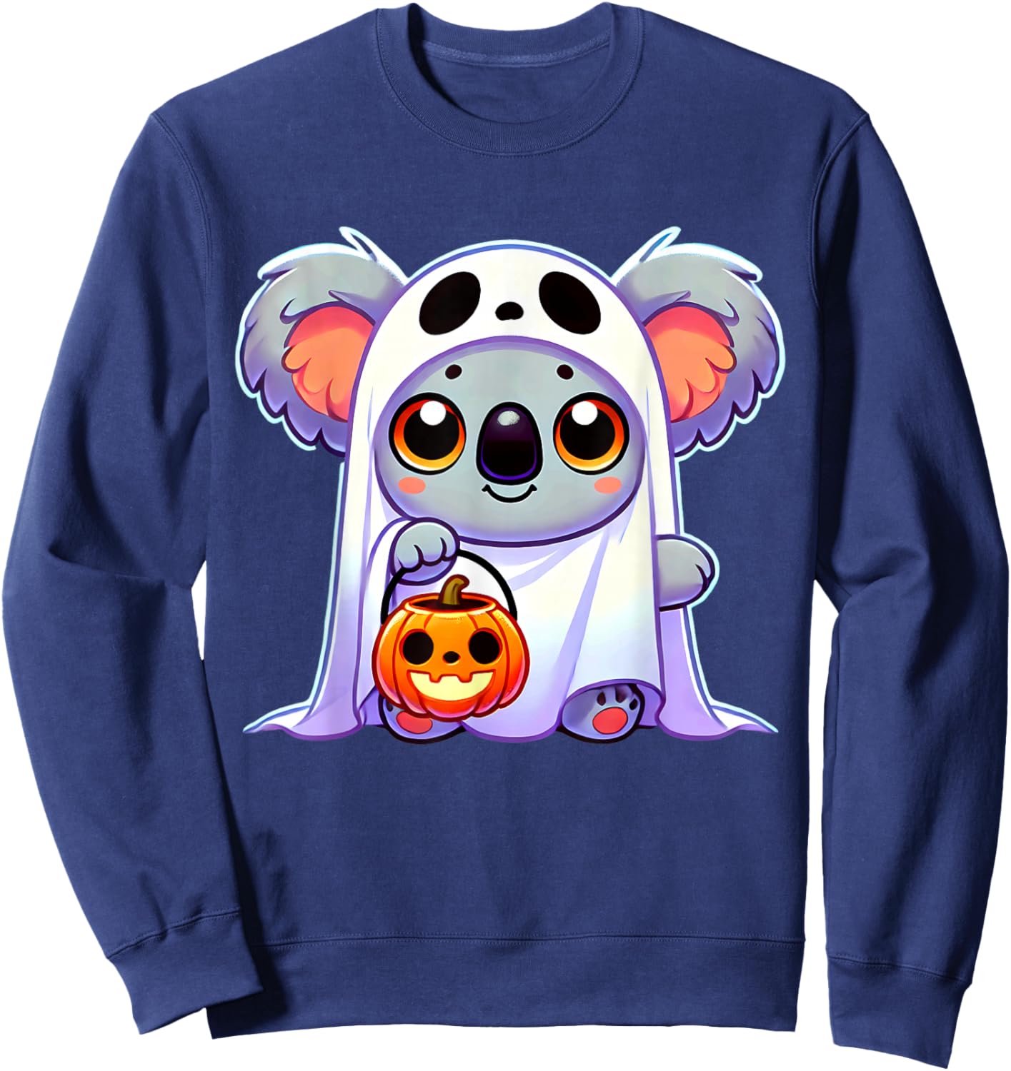 Koala Ghost Halloween Animal Men Women Kids Sweatshirt - Sweatshirt | Navy