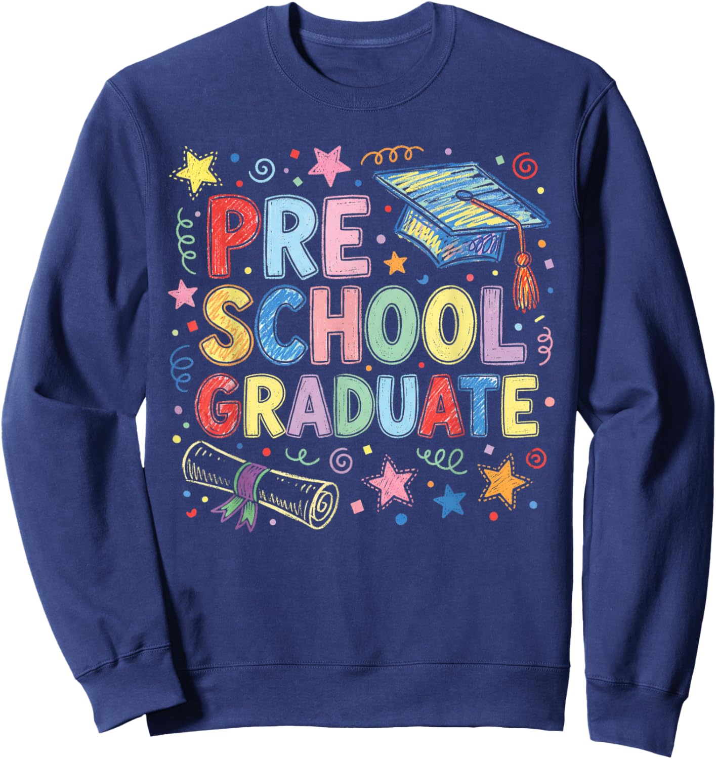 Graduation Class Pre-K Preschool Boys Girls Sweatshirt - Sweatshirt | Navy