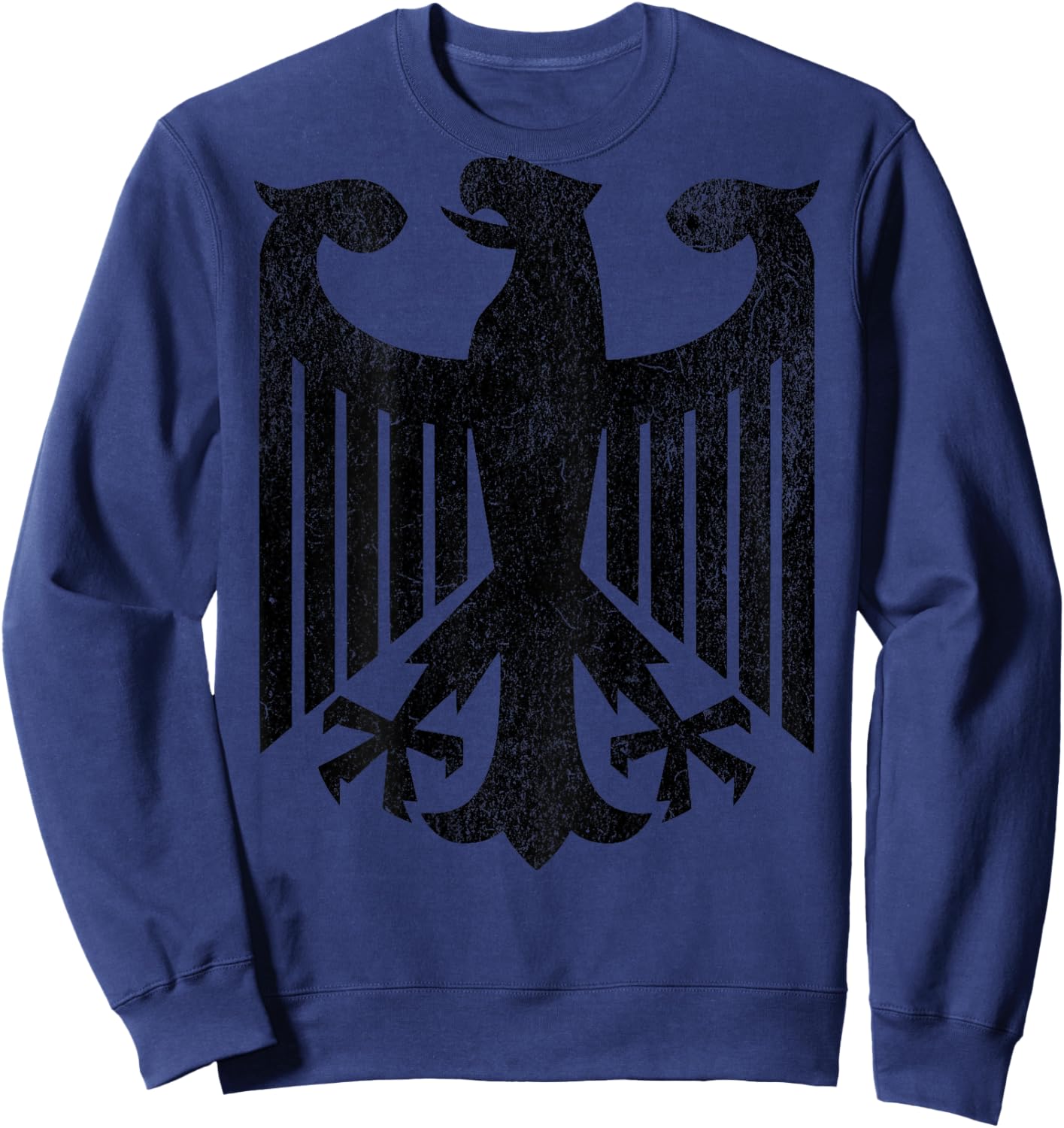 Backprint German Eagle , White, S Sweatshirt - Sweatshirt | Navy