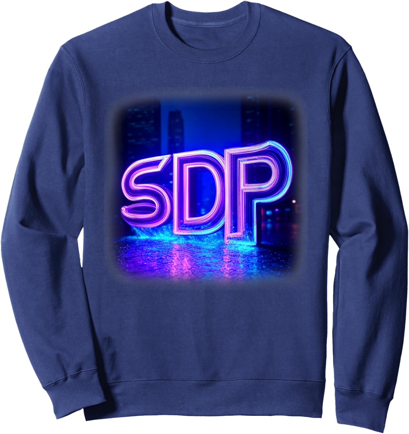 SDP Futuristic Logo Sweatshirt - Sweatshirt | Navy