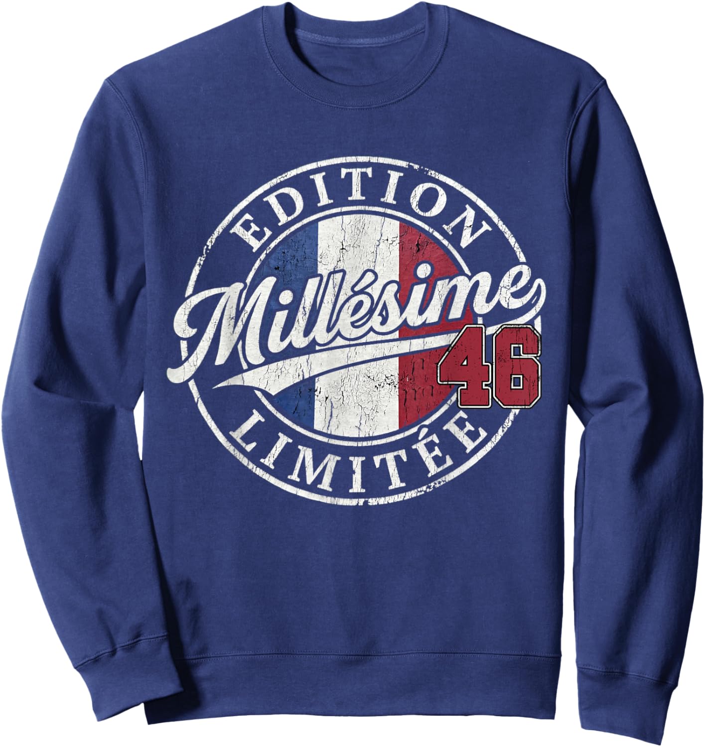 Gift 80 Years Man Woman Vintage 1946 Birthday 80 Years Sweatshirt - Sweatshirt | Navy