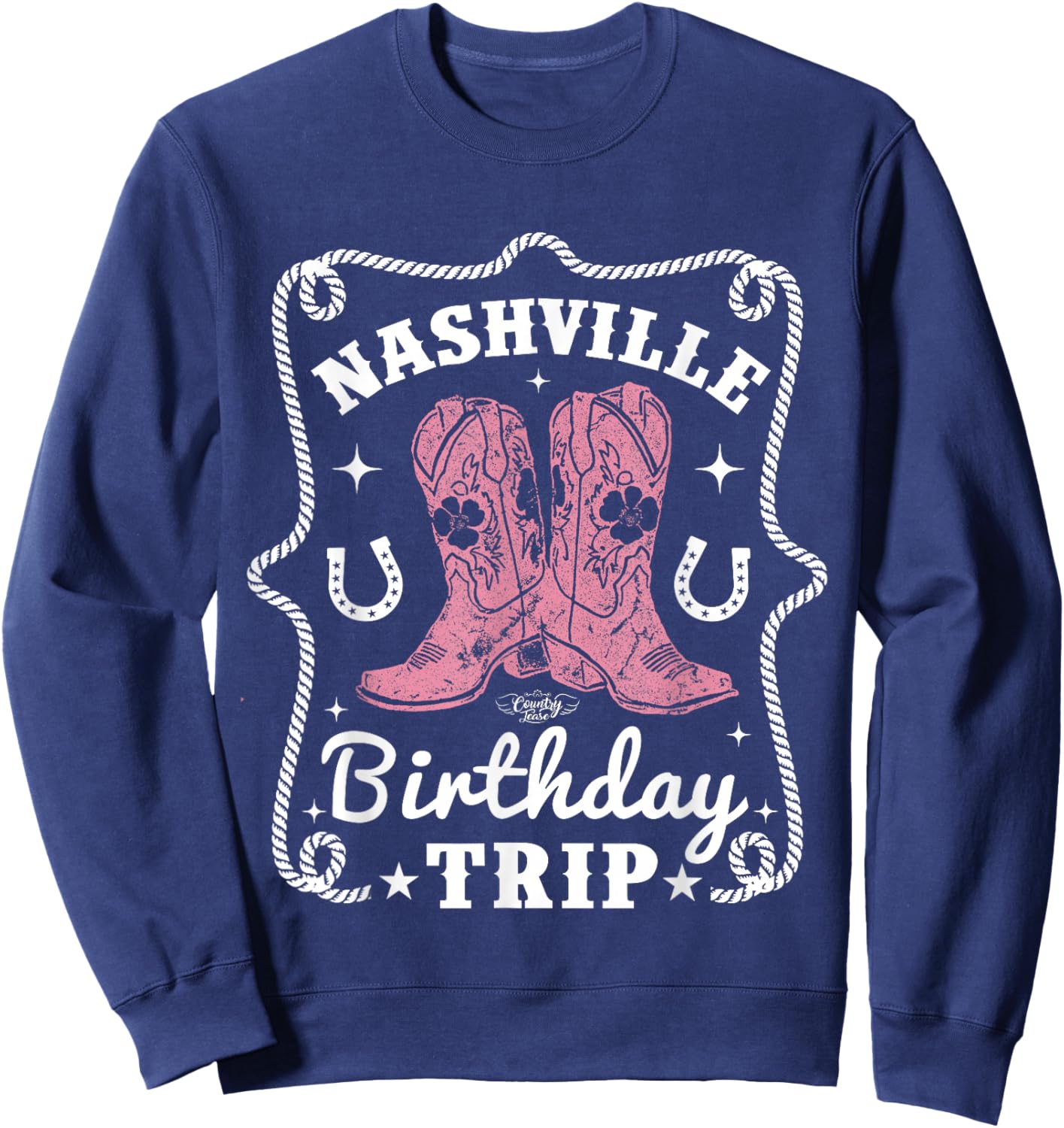 Nashville Birthday Trip Nashville Birthday Sweatshirt - Sweatshirt | Navy