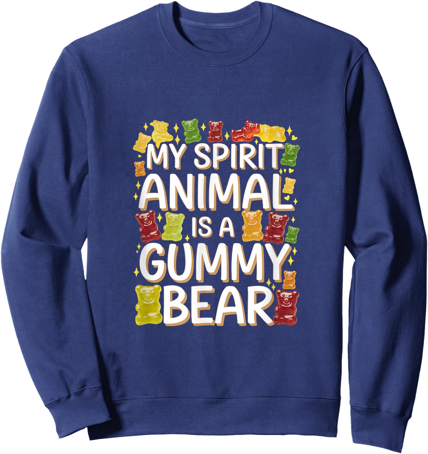 My Spirit Animal Is A Gummy Bear Candy Lover Kid Sweatshirt - Sweatshirt | Navy