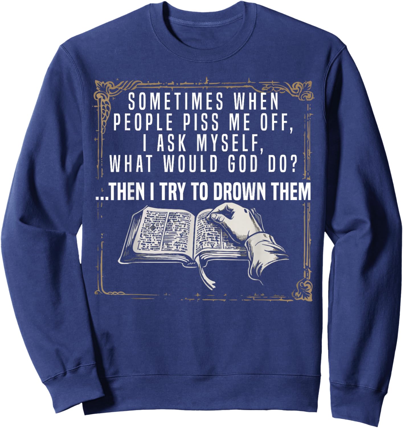 Atheism Anti-Religion Agnostic Freethinker Atheist Sweatshirt - Sweatshirt | Navy