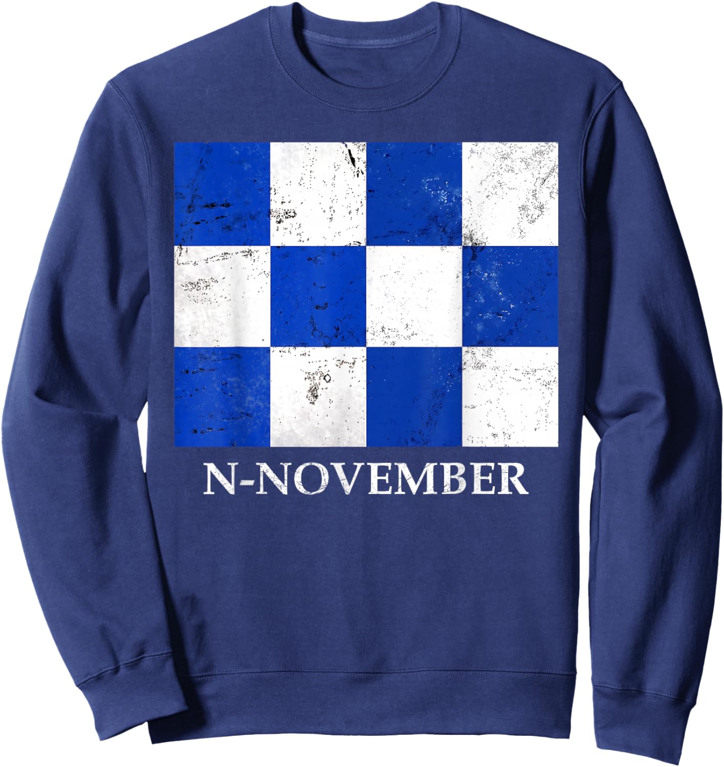 N November Maritime Signal Flag Sweatshirt - Sweatshirt | Navy