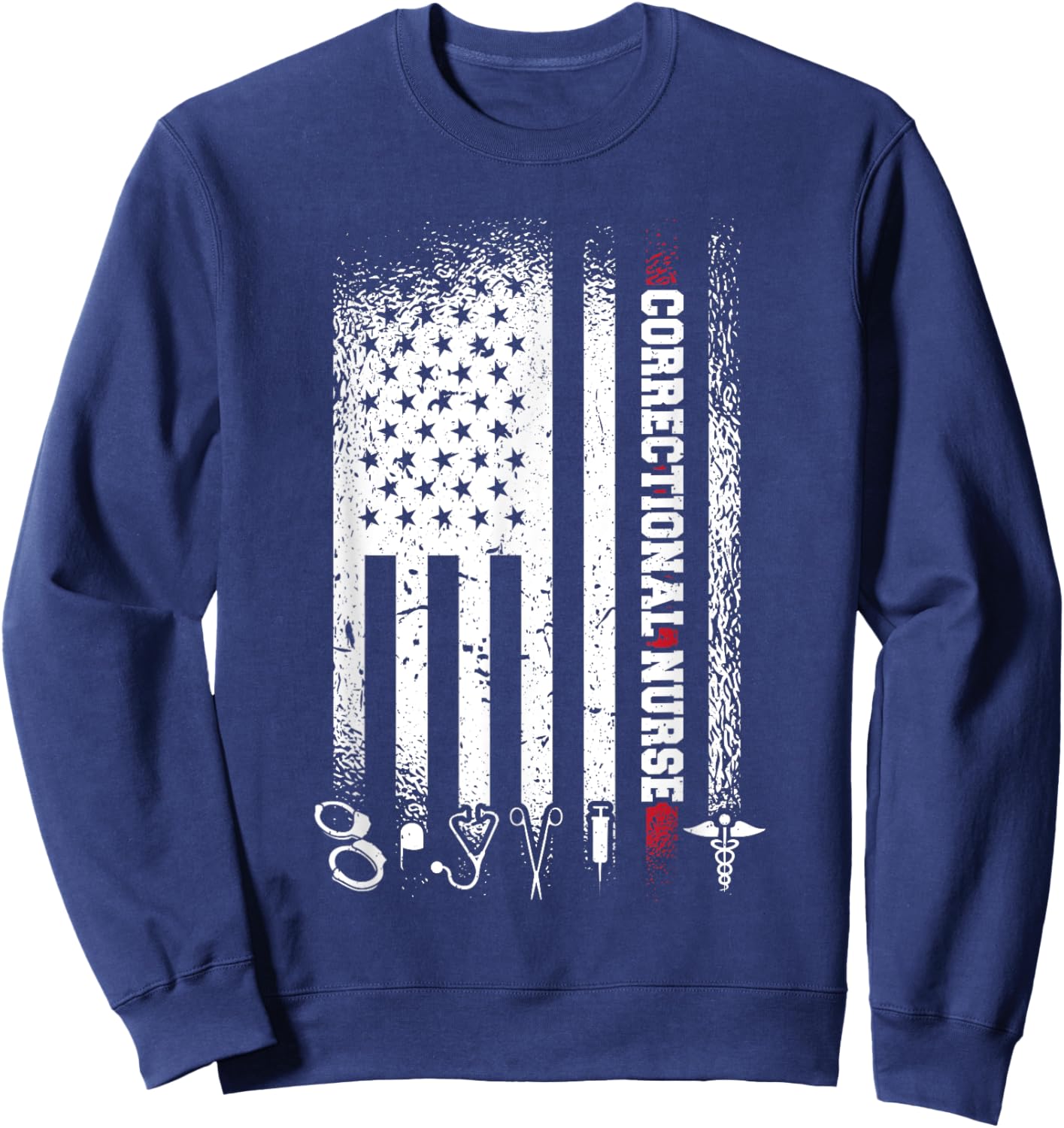 Corrections Nursing Jail Nurse Correctional Nurse Sweatshirt - Sweatshirt | Navy