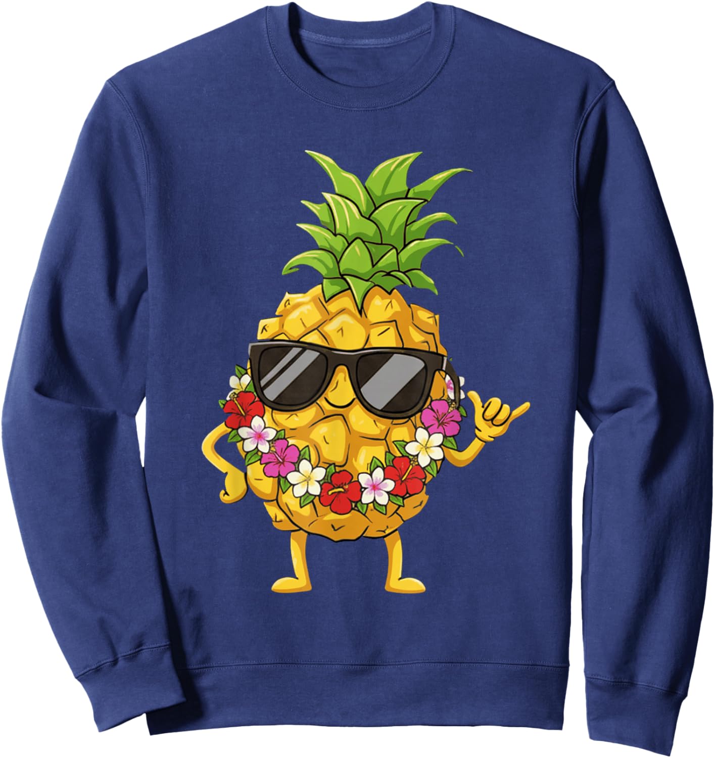 Aloha hawaiianische süße Ananas Sweatshirt - Sweatshirt | Navy