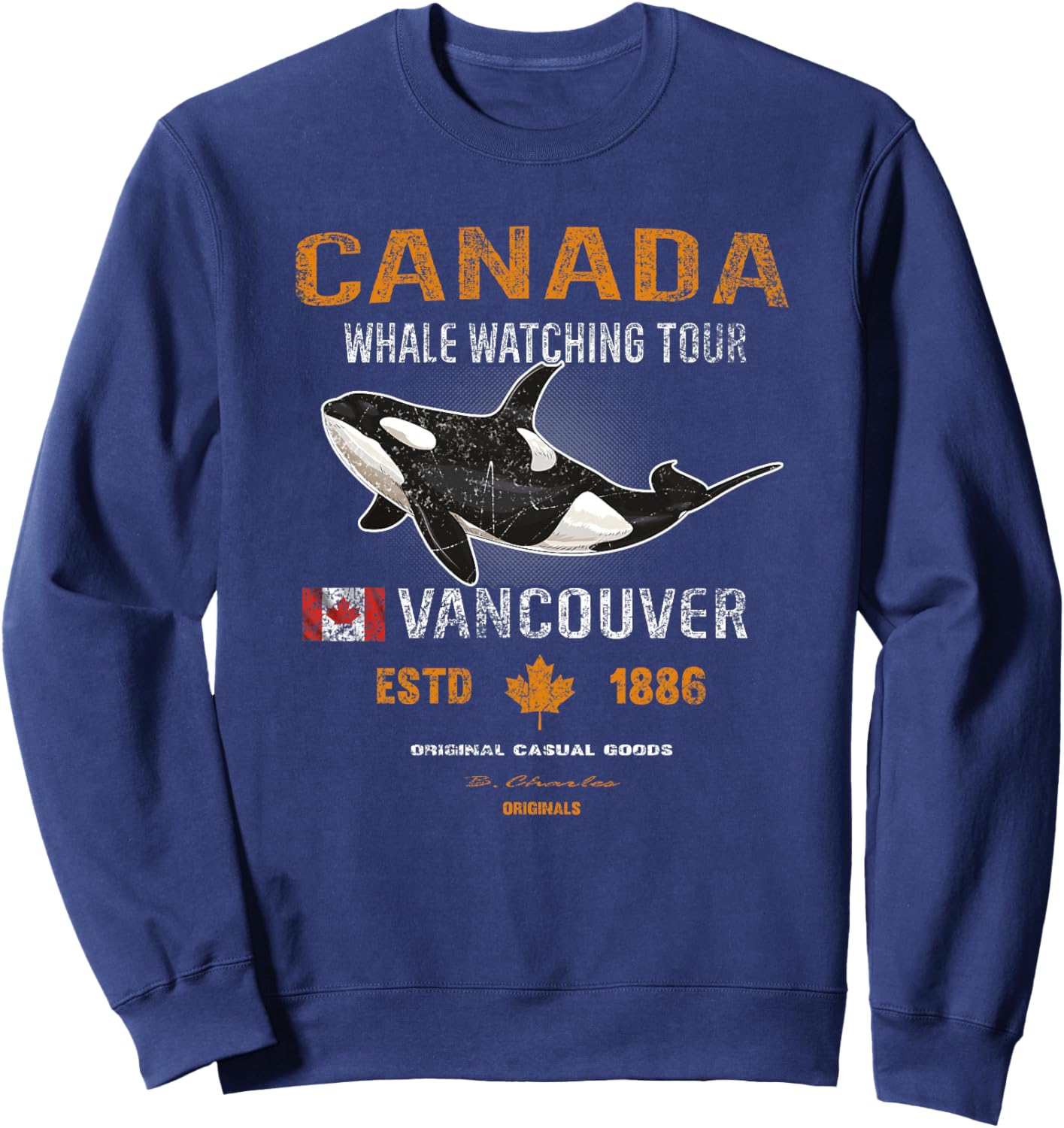 Kanada Toronto Montreal Vancouver Kanada Flaggen Premium Sweatshirt - Sweatshirt | Navy