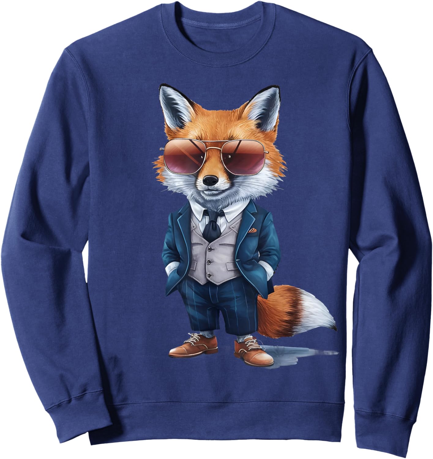 Fox Fox Men's Women's Suit Fox Sweatshirt - Sweatshirt | Navy