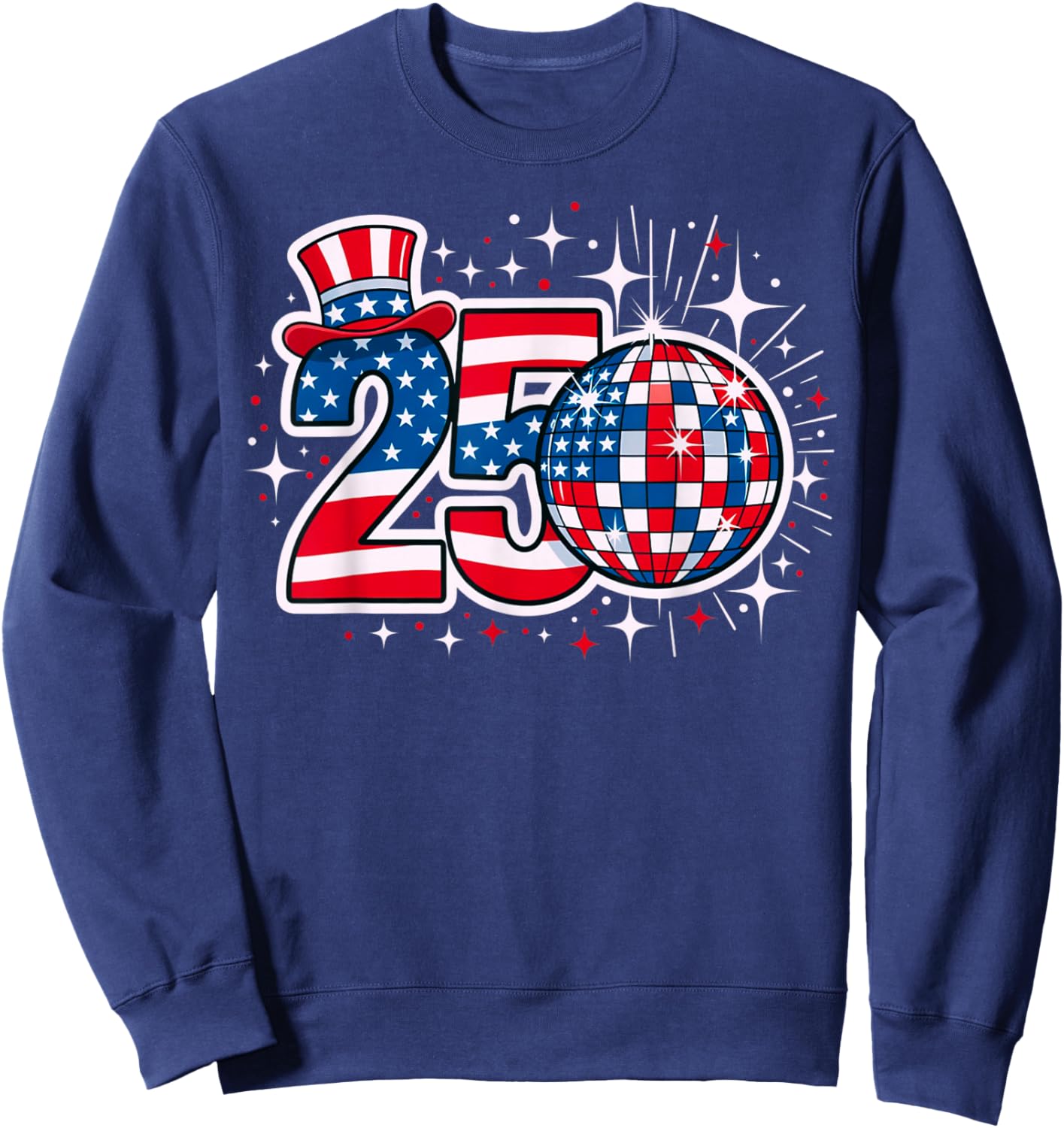 Celebrate 250 United States Big Anniversary Sweatshirt - Sweatshirt | Navy