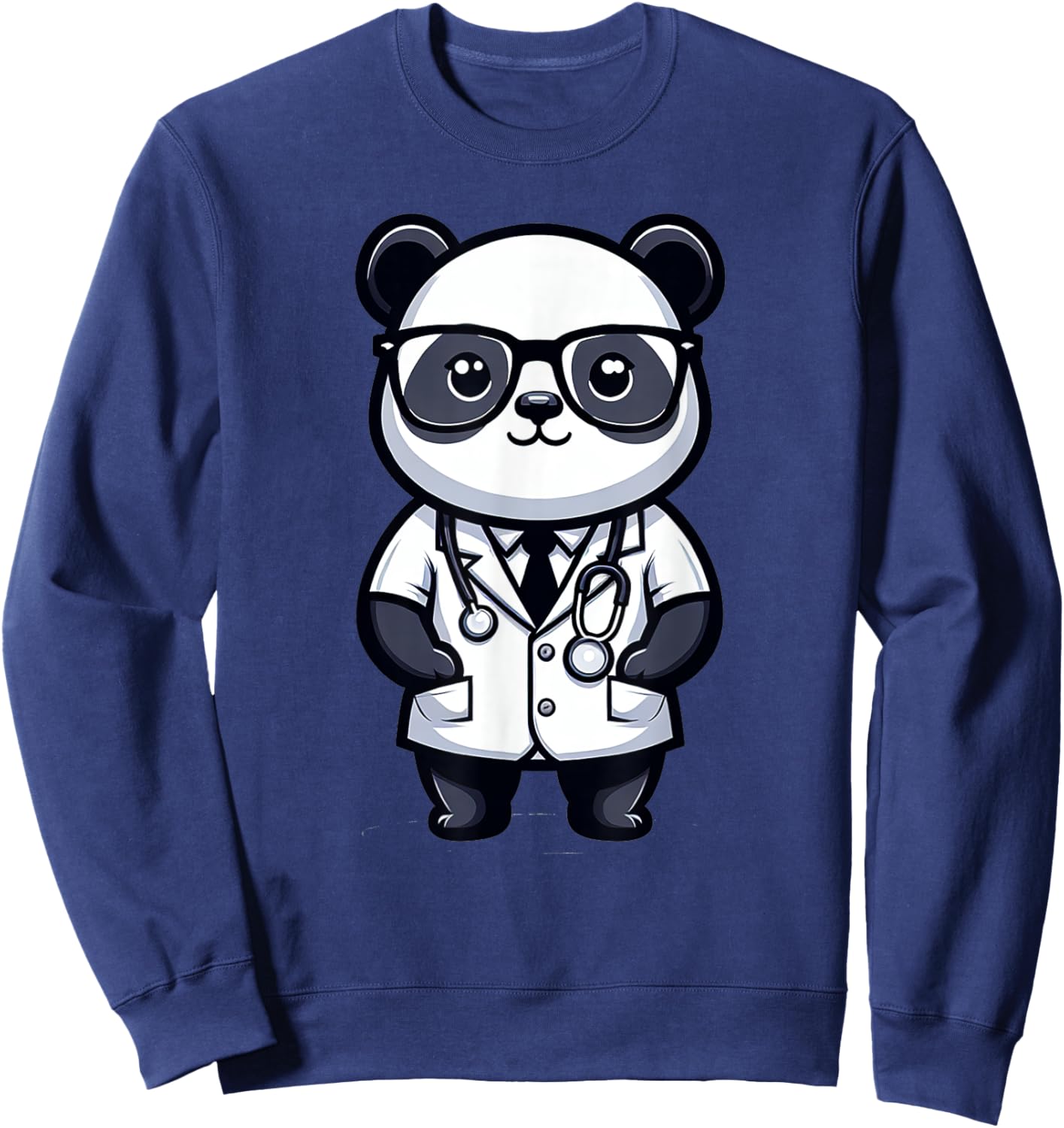 Cute Panda Doctor Sweatshirt - Sweatshirt | Navy