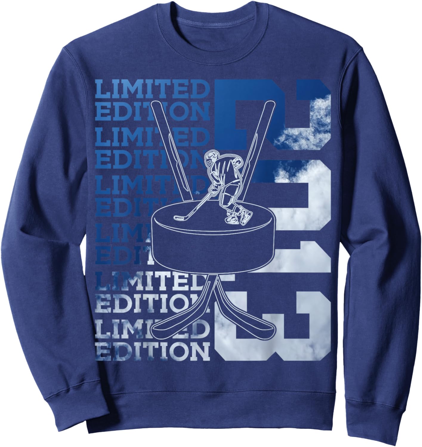 Limited Edition 2013 ICE Hockey 13TH Birthday Sweatshirt - Sweatshirt | Navy