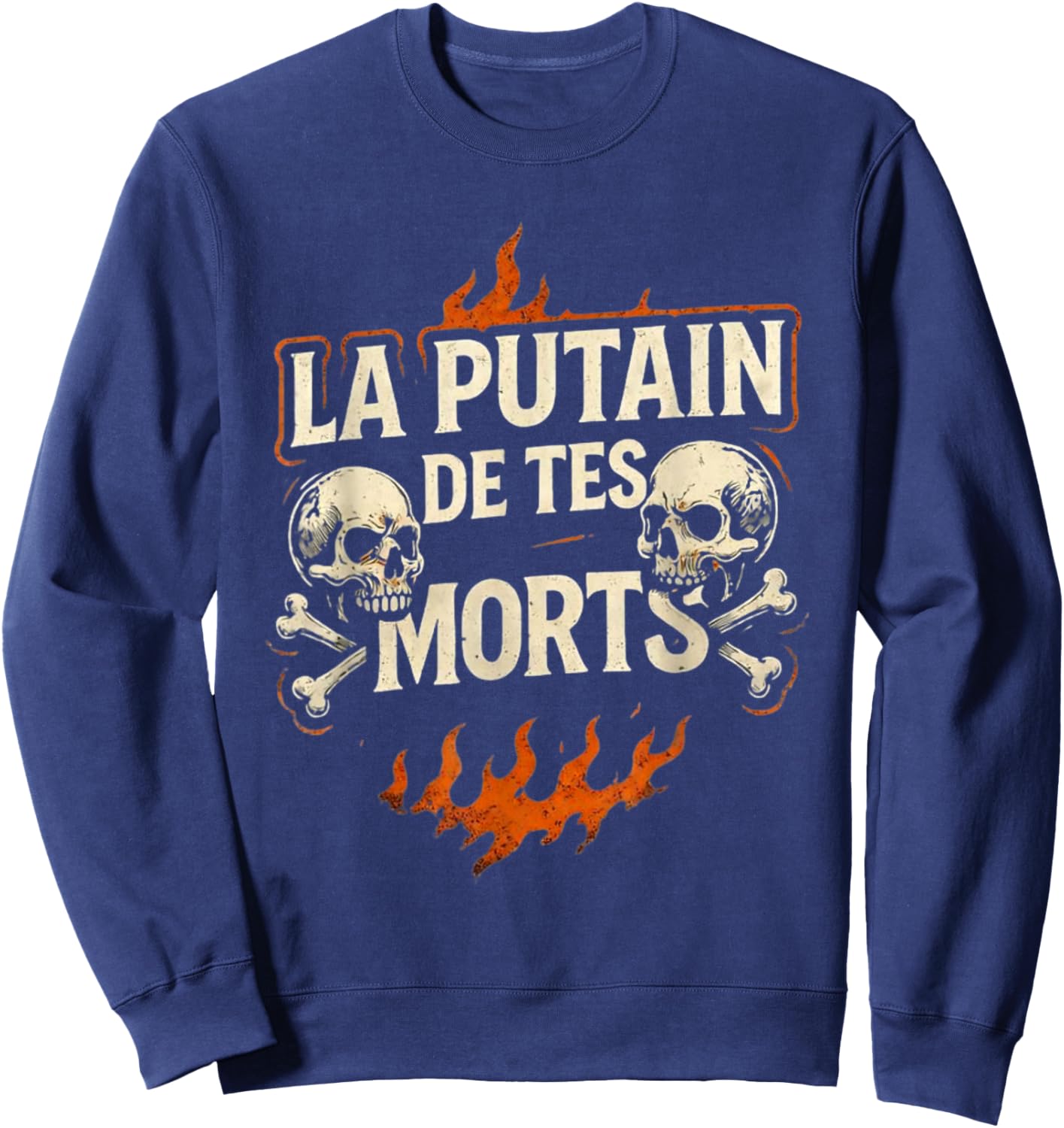 The of Your Dead Humor Design Grunge Biker Gypsy Sweatshirt - Sweatshirt | Navy