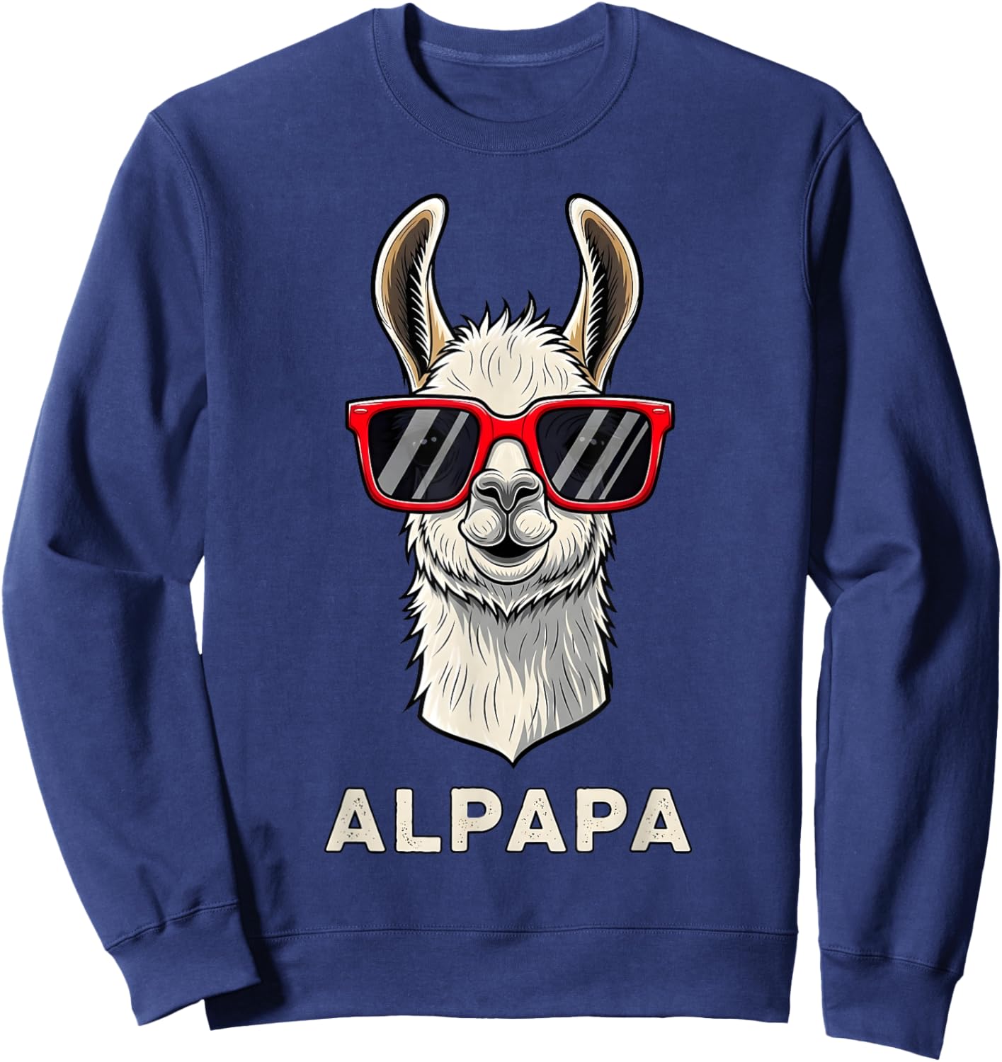 Lustiges Alpaka Dad Design zum Vatertag Sweatshirt - Sweatshirt | Navy