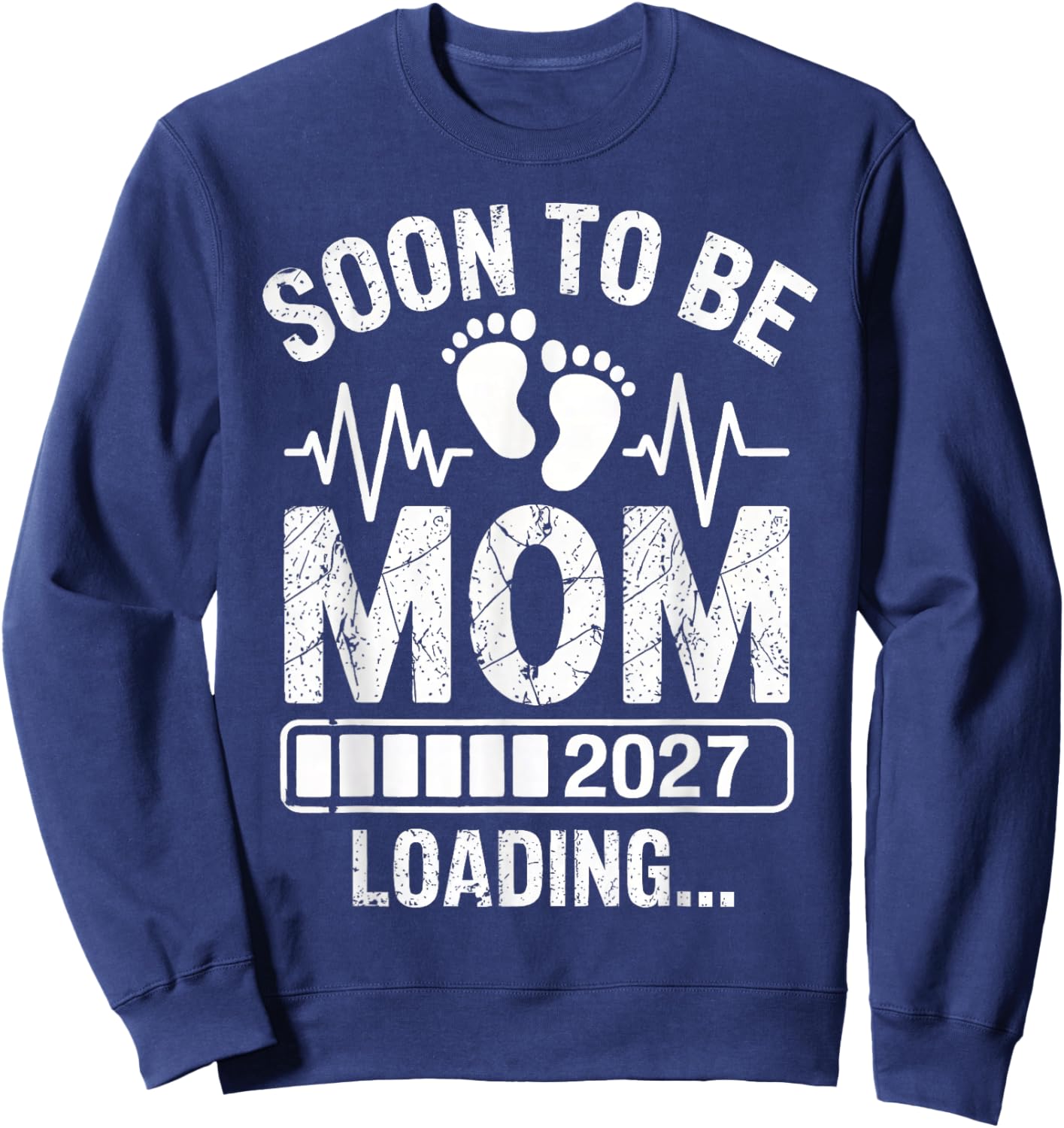 Soon to Be Mommy Est 2027 New Mom New Mama Sweatshirt - Sweatshirt | Navy