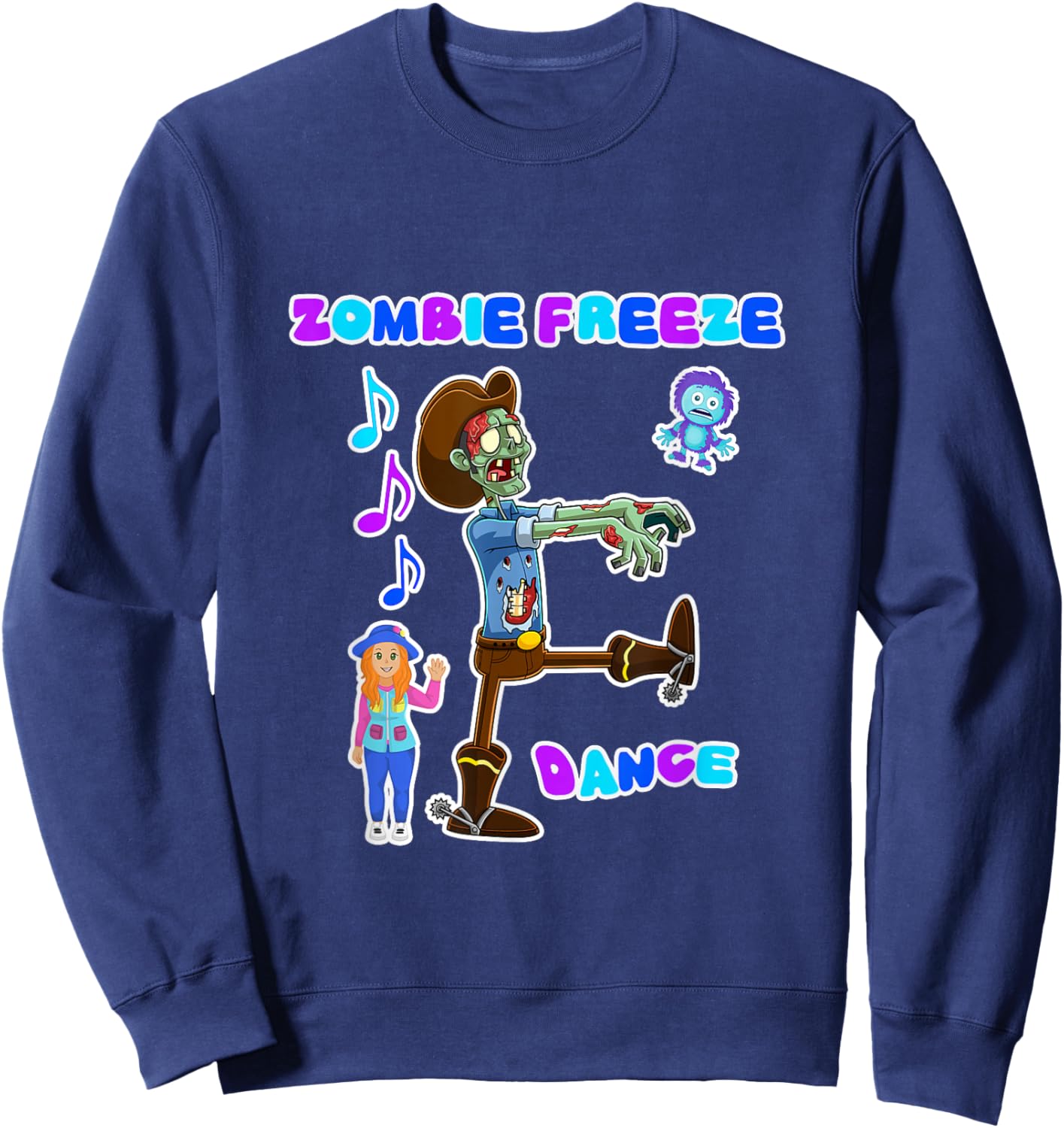 Zombie Freeze Dance with Ms. Sandra Sweatshirt - Sweatshirt | Navy