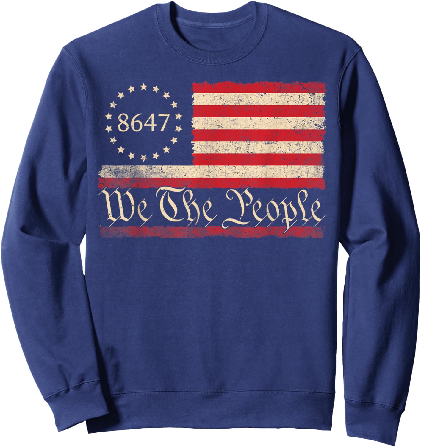 86 47 8647 Shirt Retro Vintage 8647 Funny Meme Lovers Sweatshirt - Sweatshirt | Navy