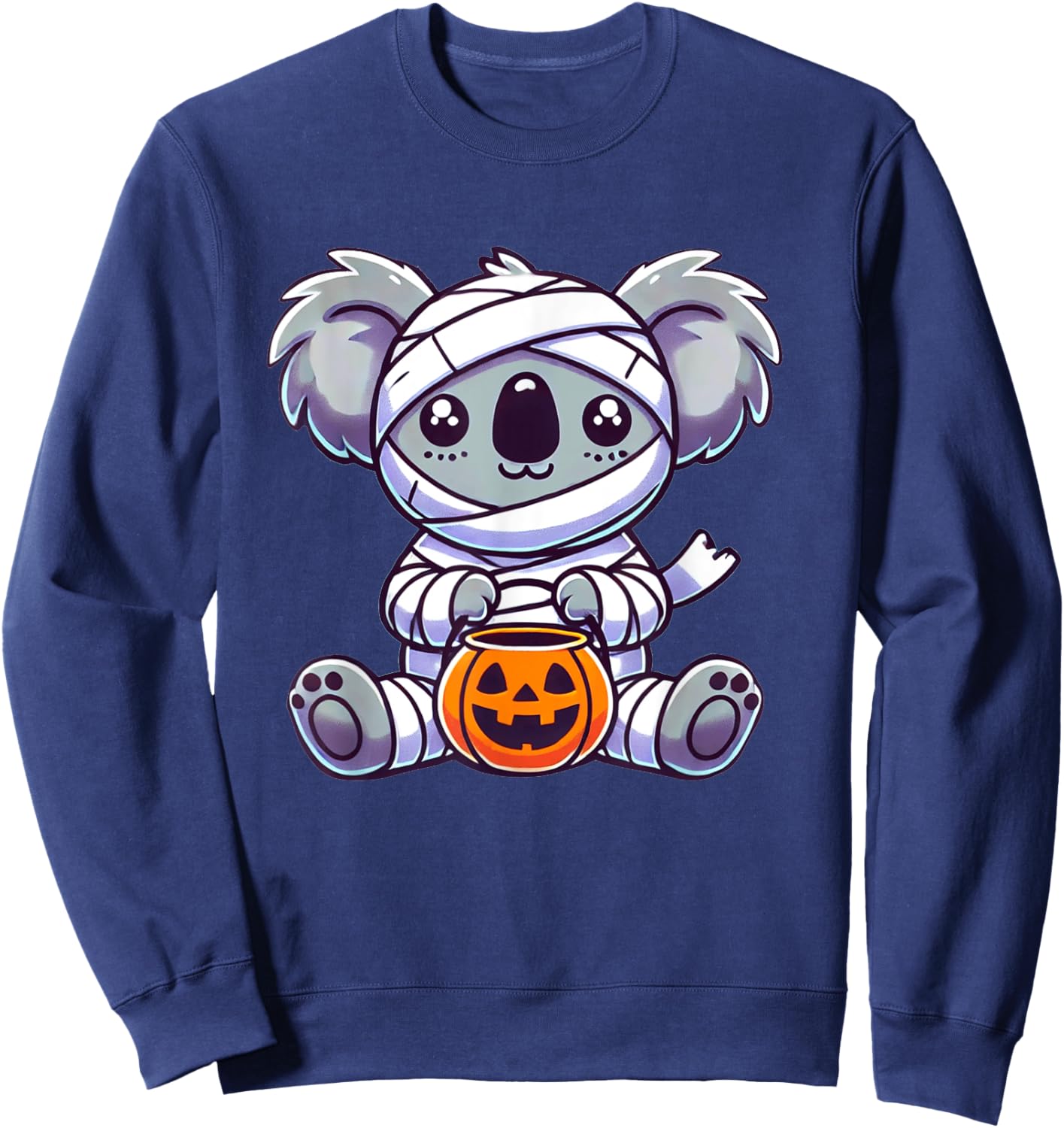 Koala Halloween Mummy Kids Women Men Koala Sweatshirt - Sweatshirt | Navy
