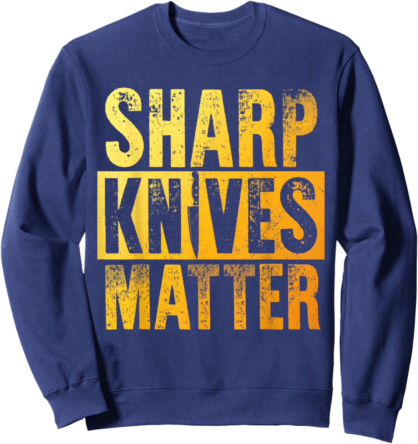 Chef Art Women Knive Lover Hotel Cook Pastry Chef Sweatshirt - Sweatshirt | Navy