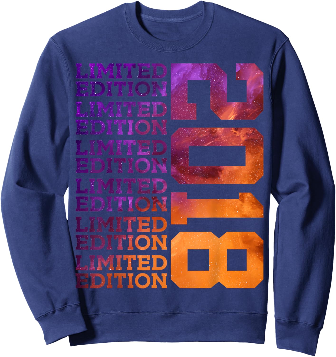 8 Years Limited Edition 2018 8TH Birthday Sweatshirt - Sweatshirt | Navy