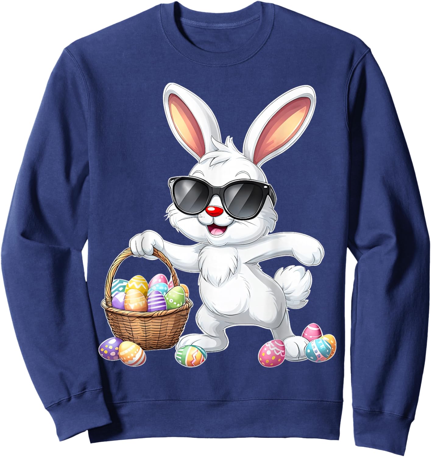 Lustiges Dabbing Bunny Ostern Happy Easter für Jungen Mädchen Erwachsene Sweatshirt - Sweatshirt | Navy