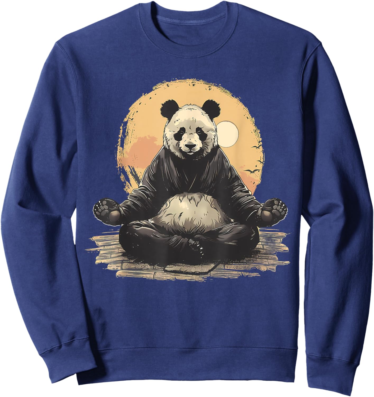 Bear Meditation Buddhist Hindu Zen Buddha Spirituality Sweatshirt - Sweatshirt | Navy